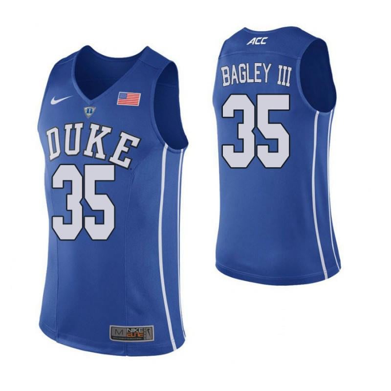 35 Marvin Bagley III Blue Elite Duke Blue Devils NCAA Jersey Men's