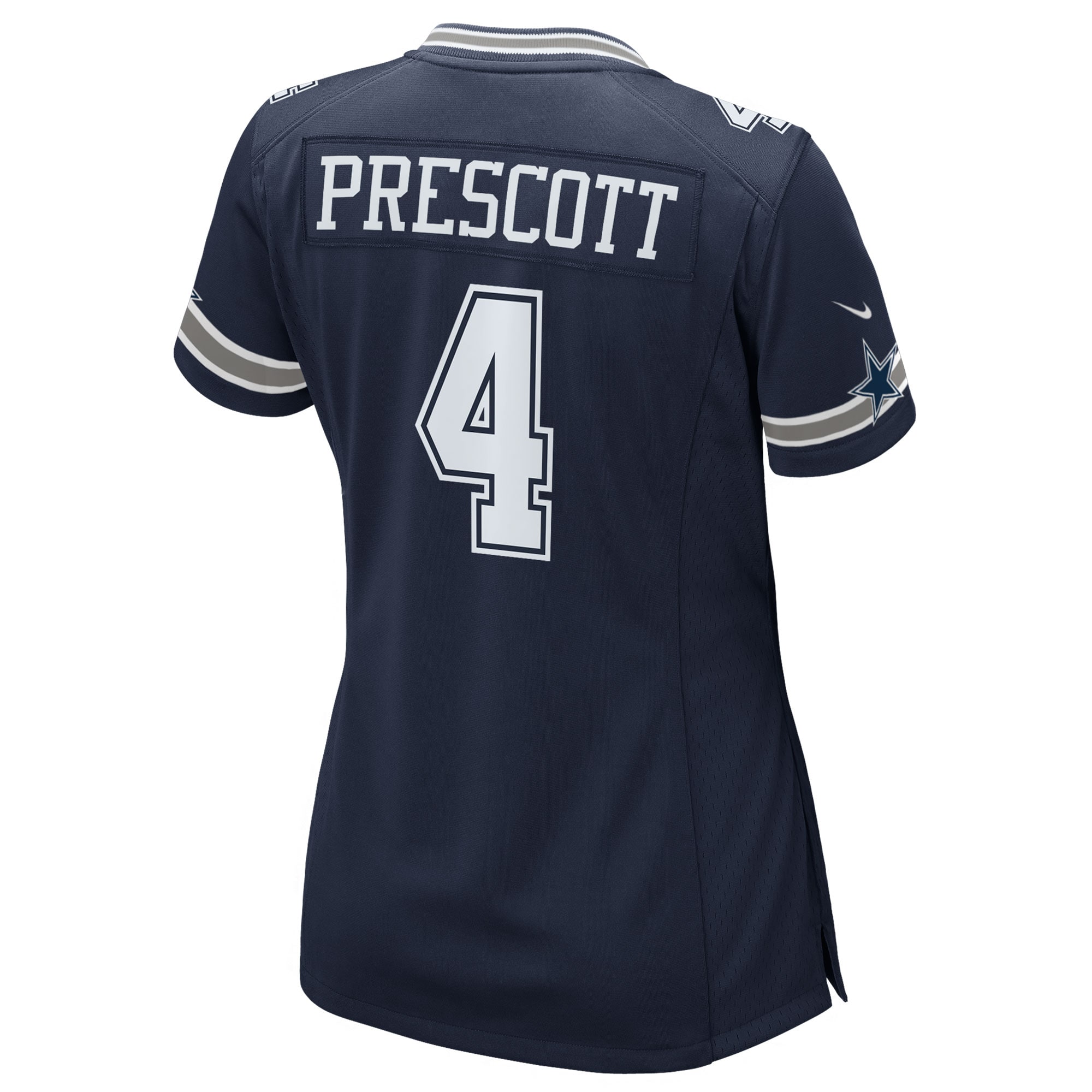 Dallas Cowboys Dak Prescott Navy Game Team NFL Jersey Women's