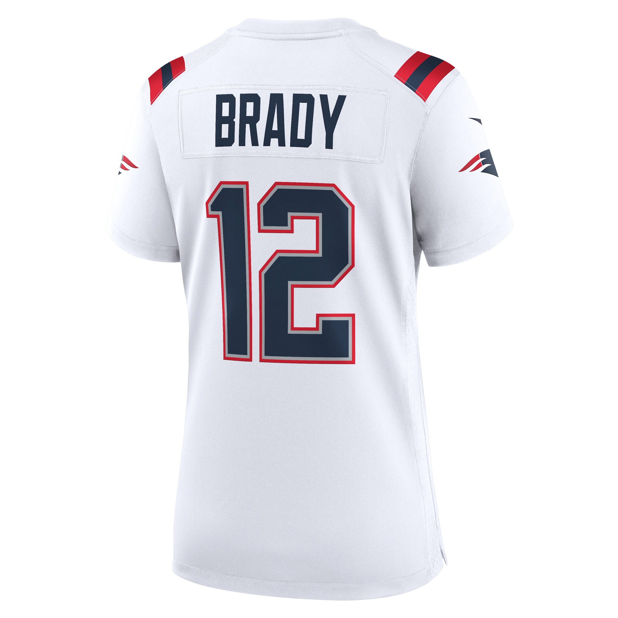 New England Patriots Tom Brady White Retired Game NFL Jersey Women's