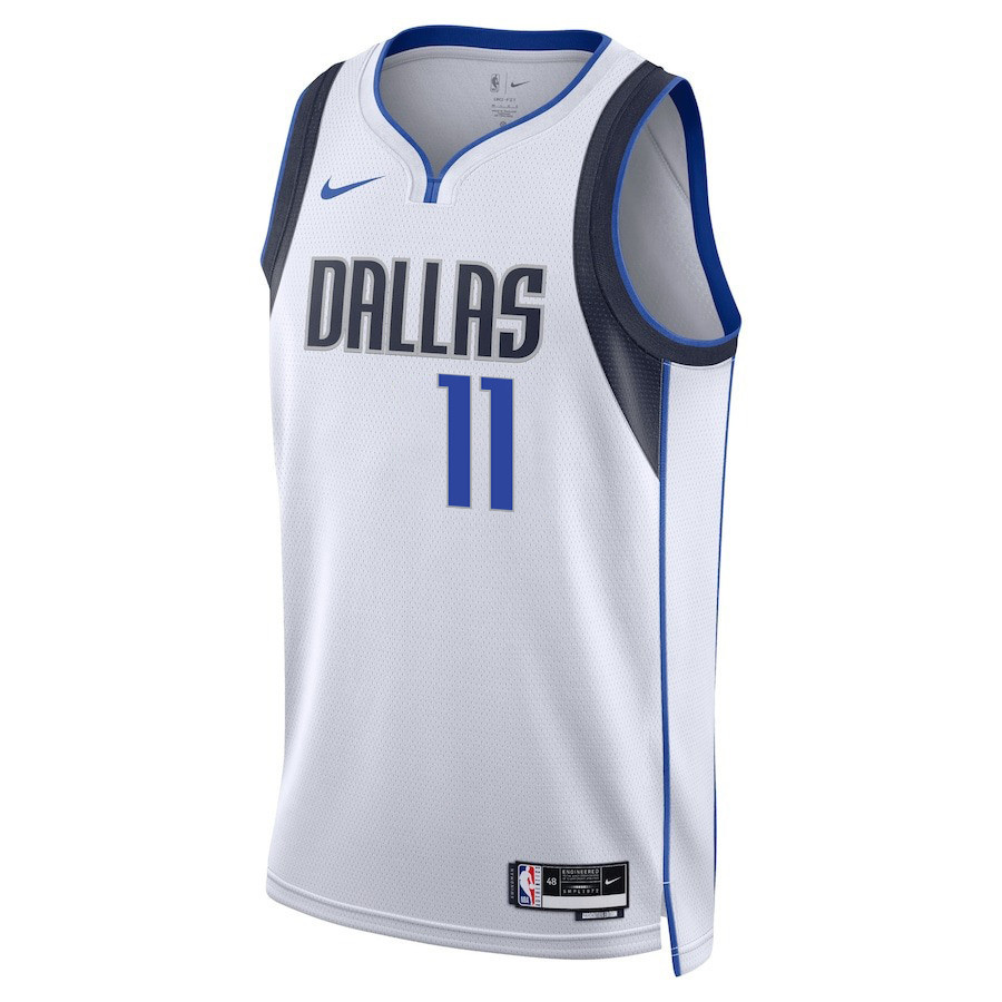 Kyrie Irving 11 Dallas Mavericks 2024 FINALS PATCH Swingman Association Editio White NBA Jersey Men's
