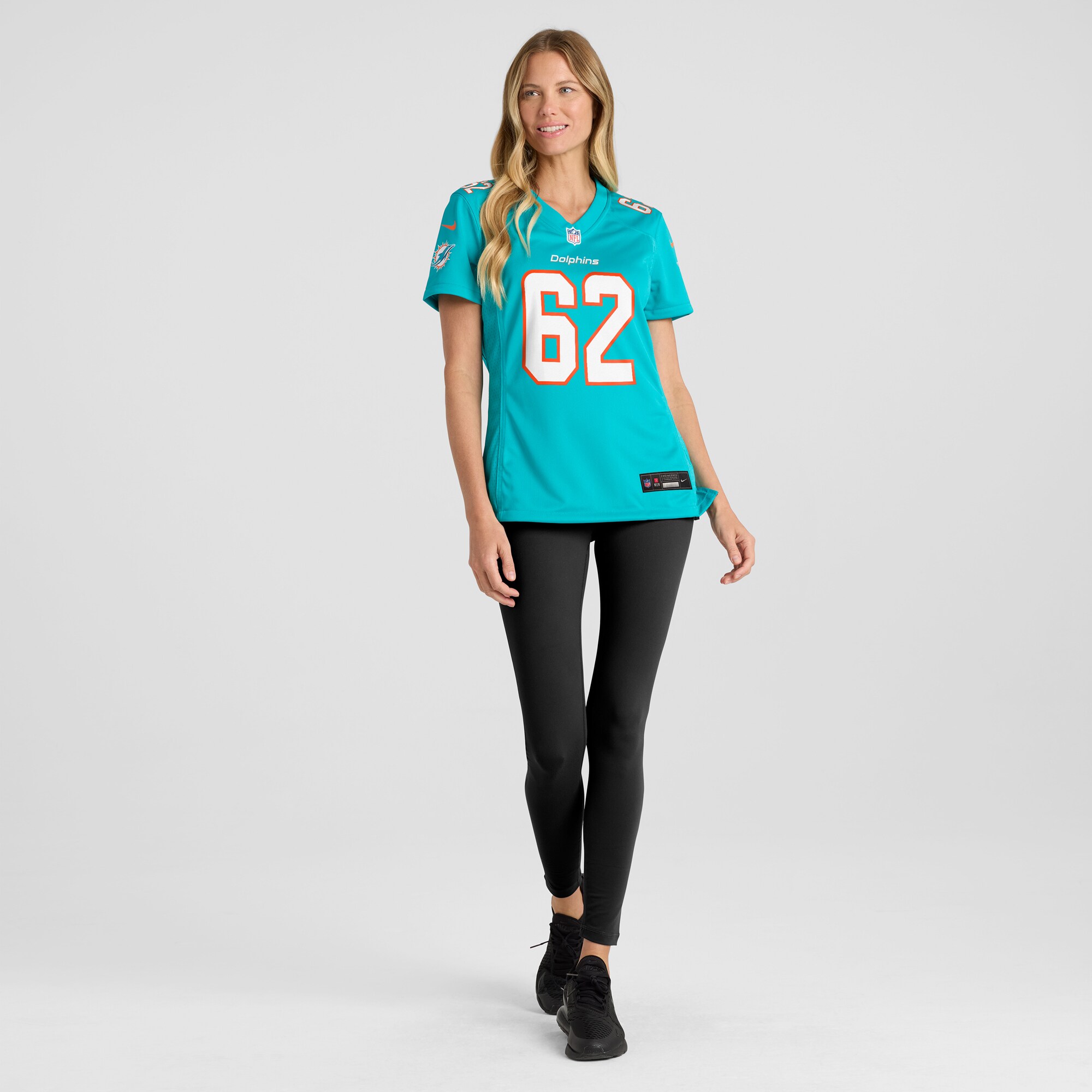 Miami Dolphins James Empey Aqua Game Player NFL Jersey Women's