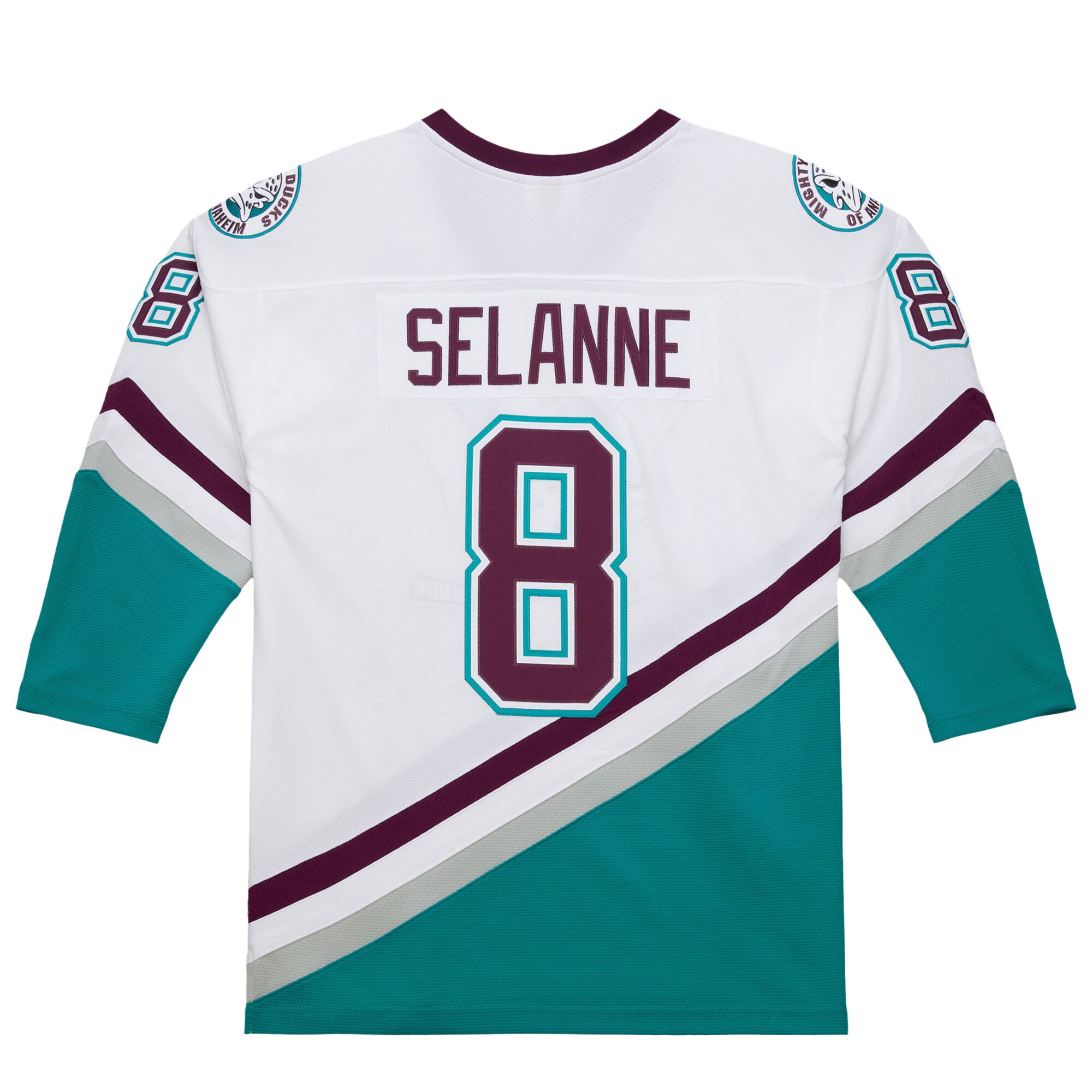 Anaheim Ducks Teemu Selanne White 1996-97 Power Play NHL Jersey Men's
