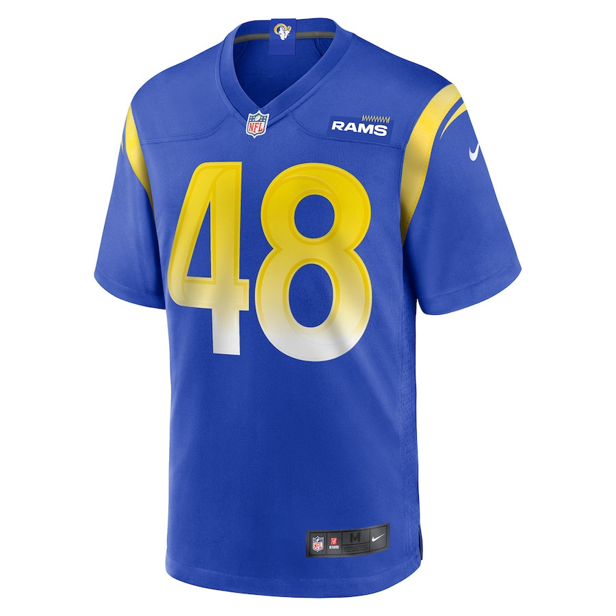 Omar Speights 48 Los Angeles Rams Game Royal NFL Jersey Men's