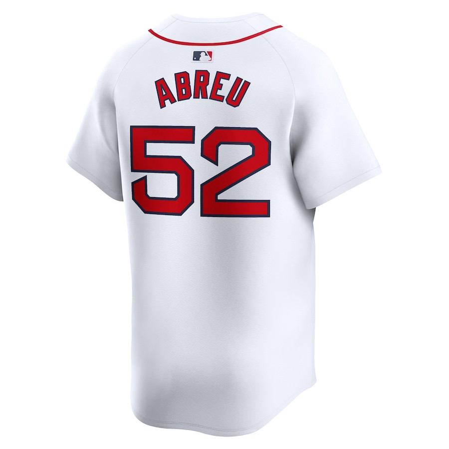 Wilyer Abreu 52 Boston Red Sox Home Limited White MLB Jersey Men's
