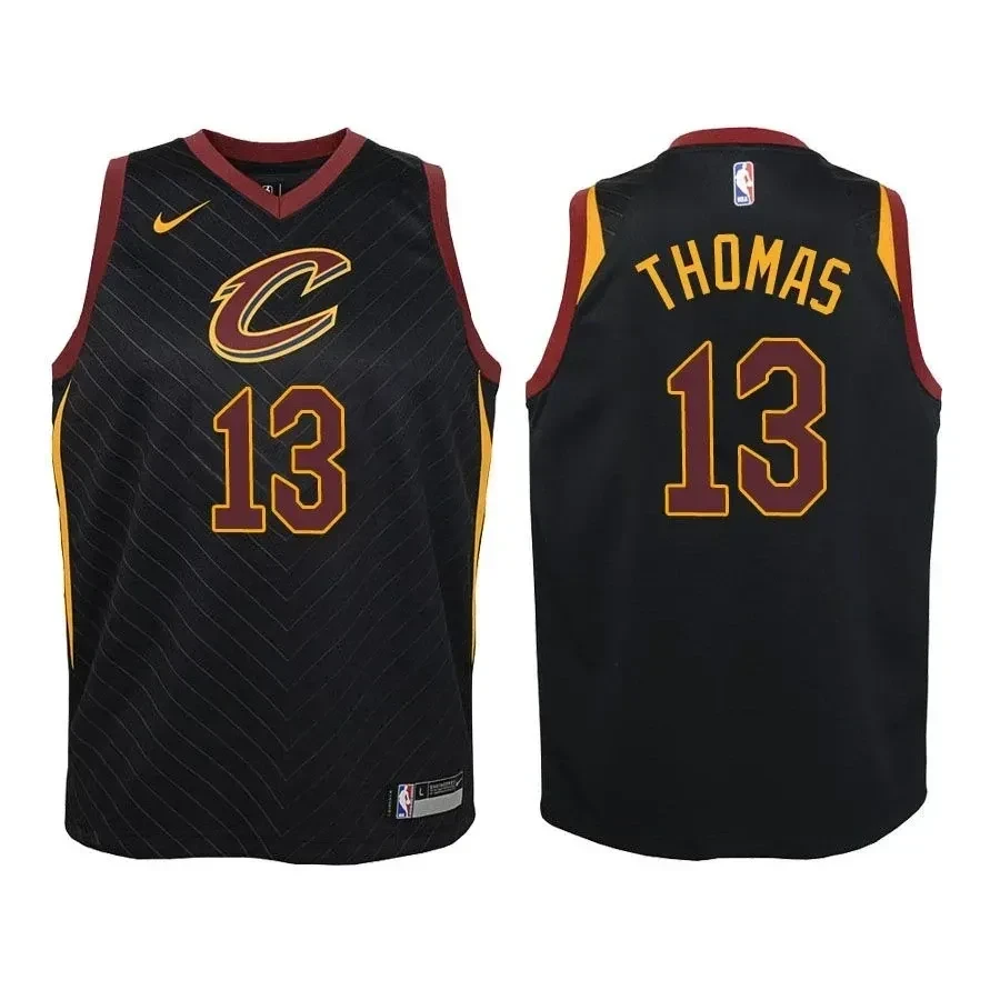 Cleveland Cavaliers Tristan Thompson 13 Statet Black NBA Jersey Youth