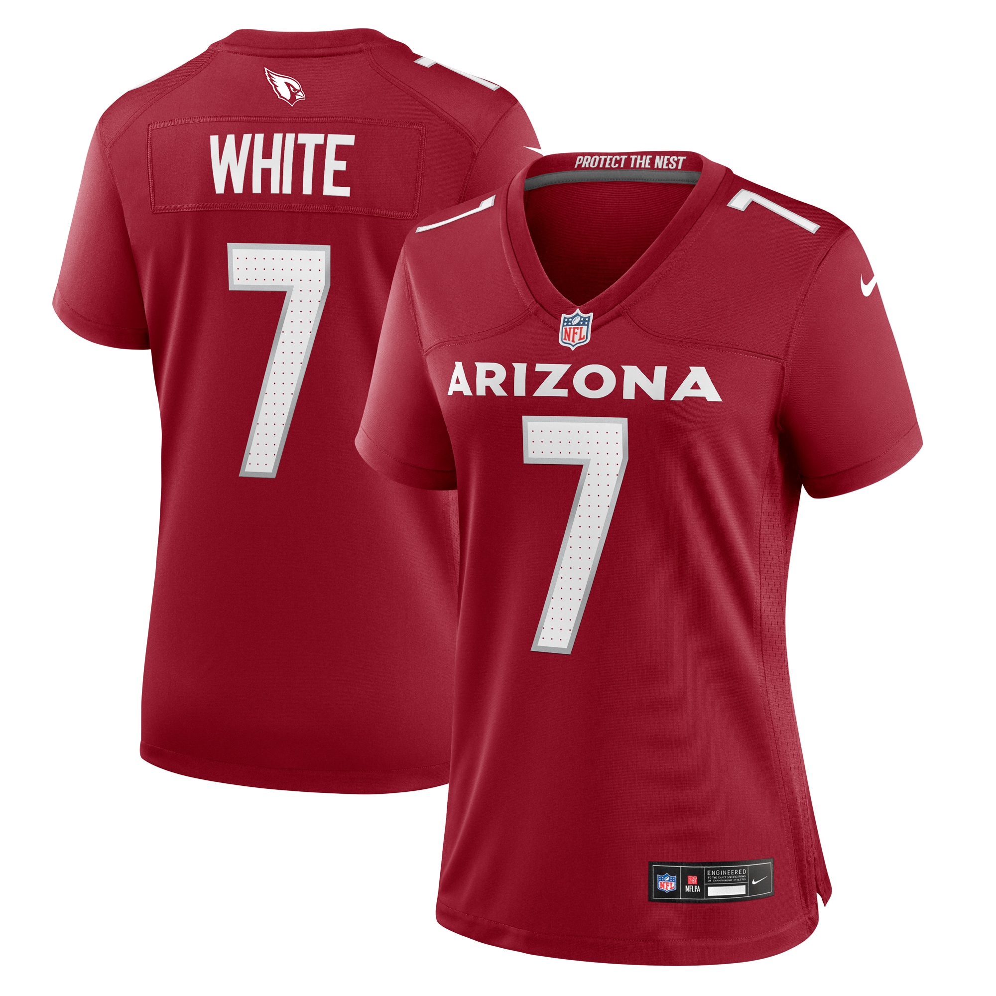 Arizona Cardinals Kyzir White Cardinal Team Game NFL Jersey Women's