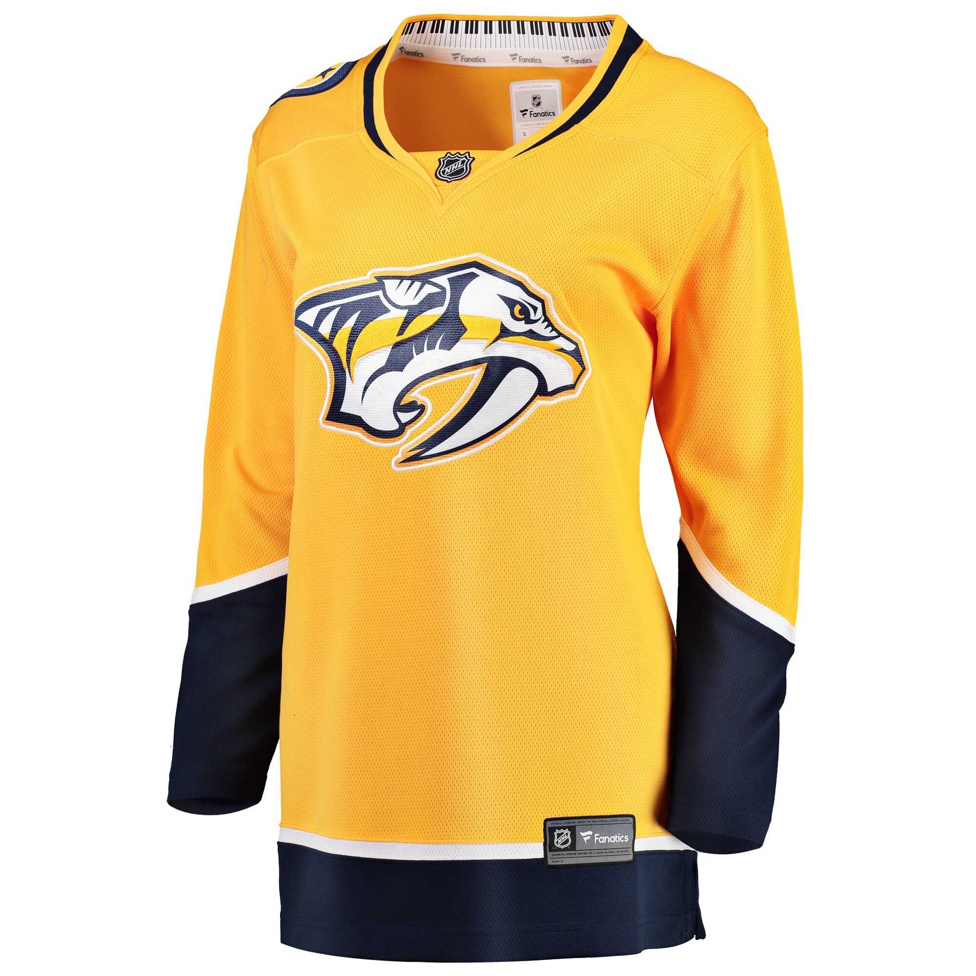 Nashville Predators Yellow Breakaway Home NHL Jersey Women's