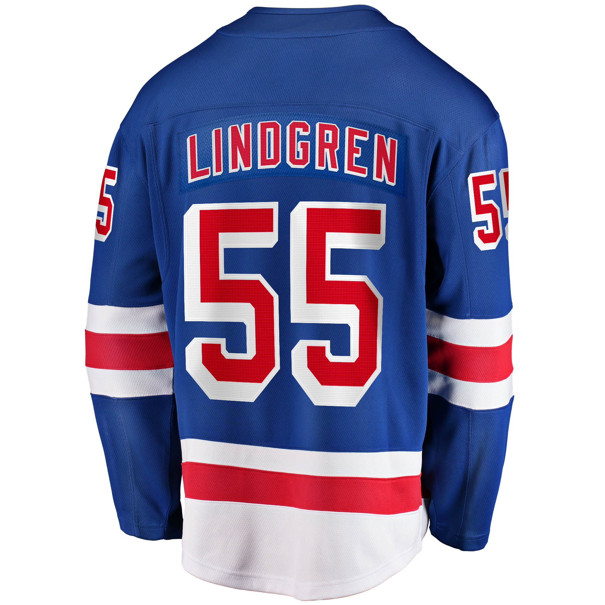 New York Rangers Ryan Lindgren Blue Home Breakaway NHL Jersey Men's