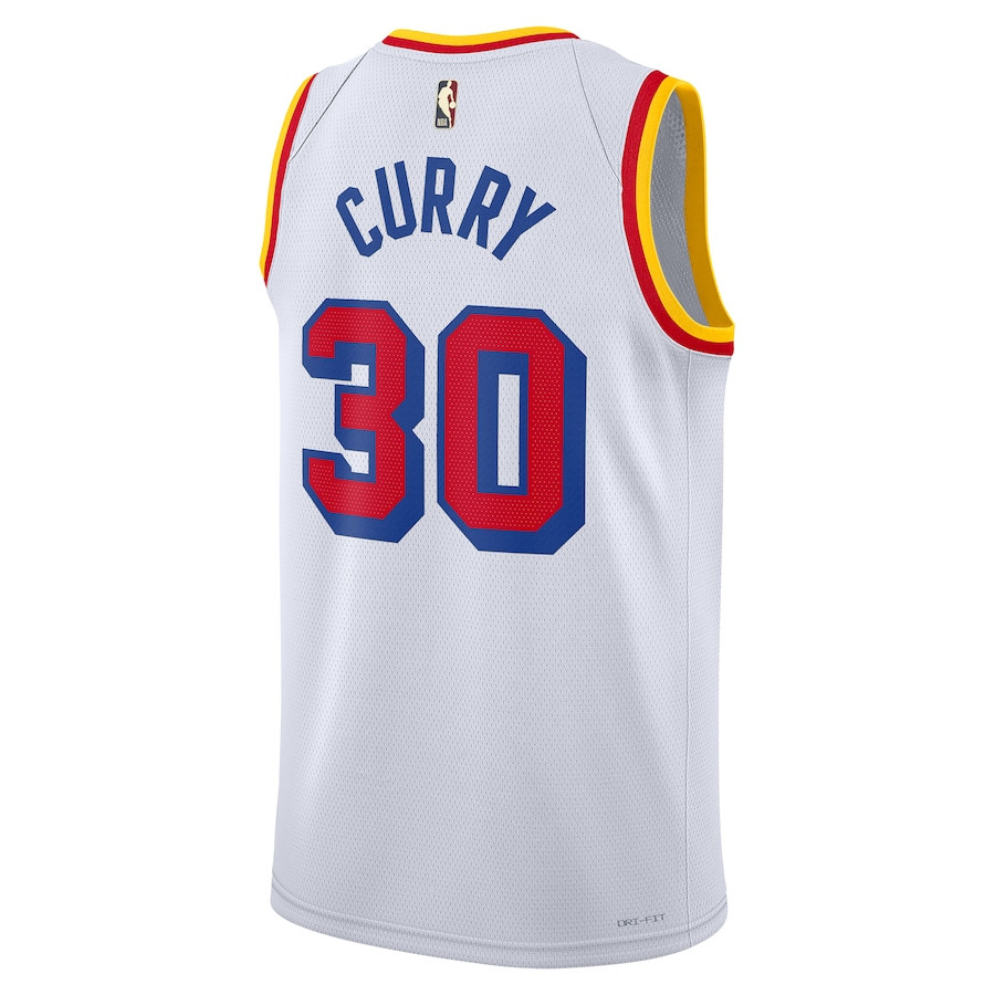 Stephen Curry 30 Golden State Warriors Unisex 2024/25 Swingman White Classic Edition NBA Jersey Unisex
