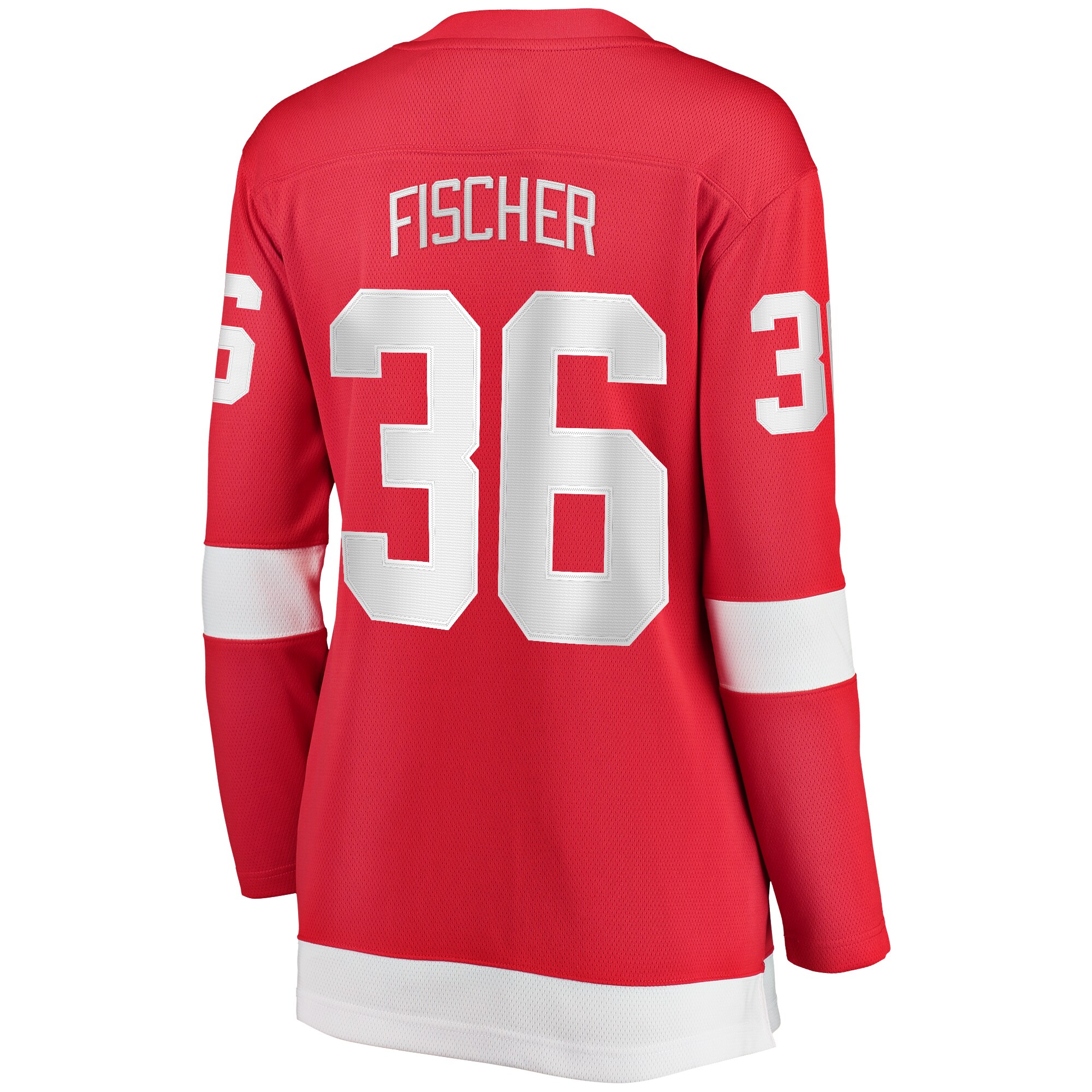 Detroit Red Wings Christian Fischer Red Home Breakaway Player NHL Jersey Women's