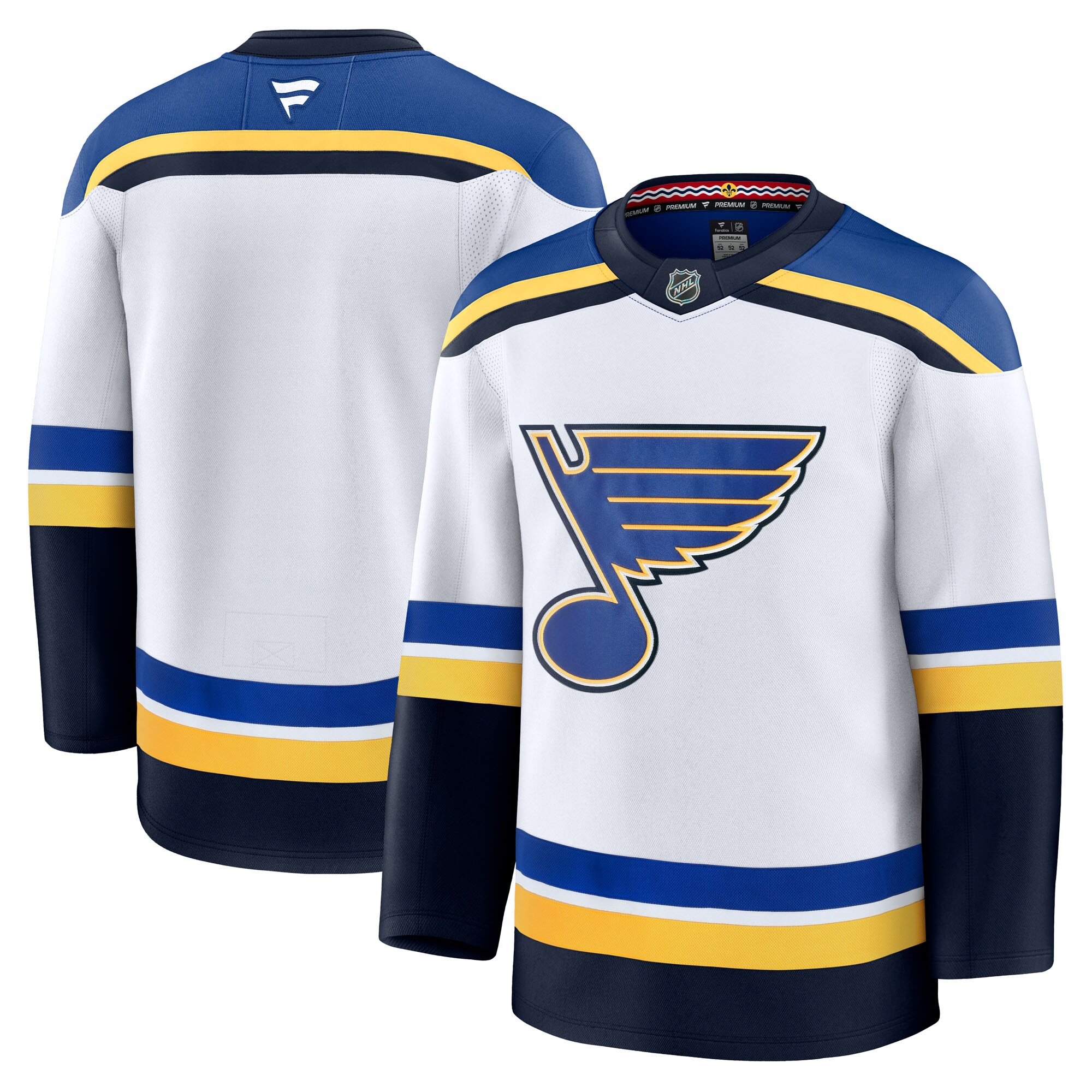 St. Louis Blues White Away Premium NHL Jersey Men's