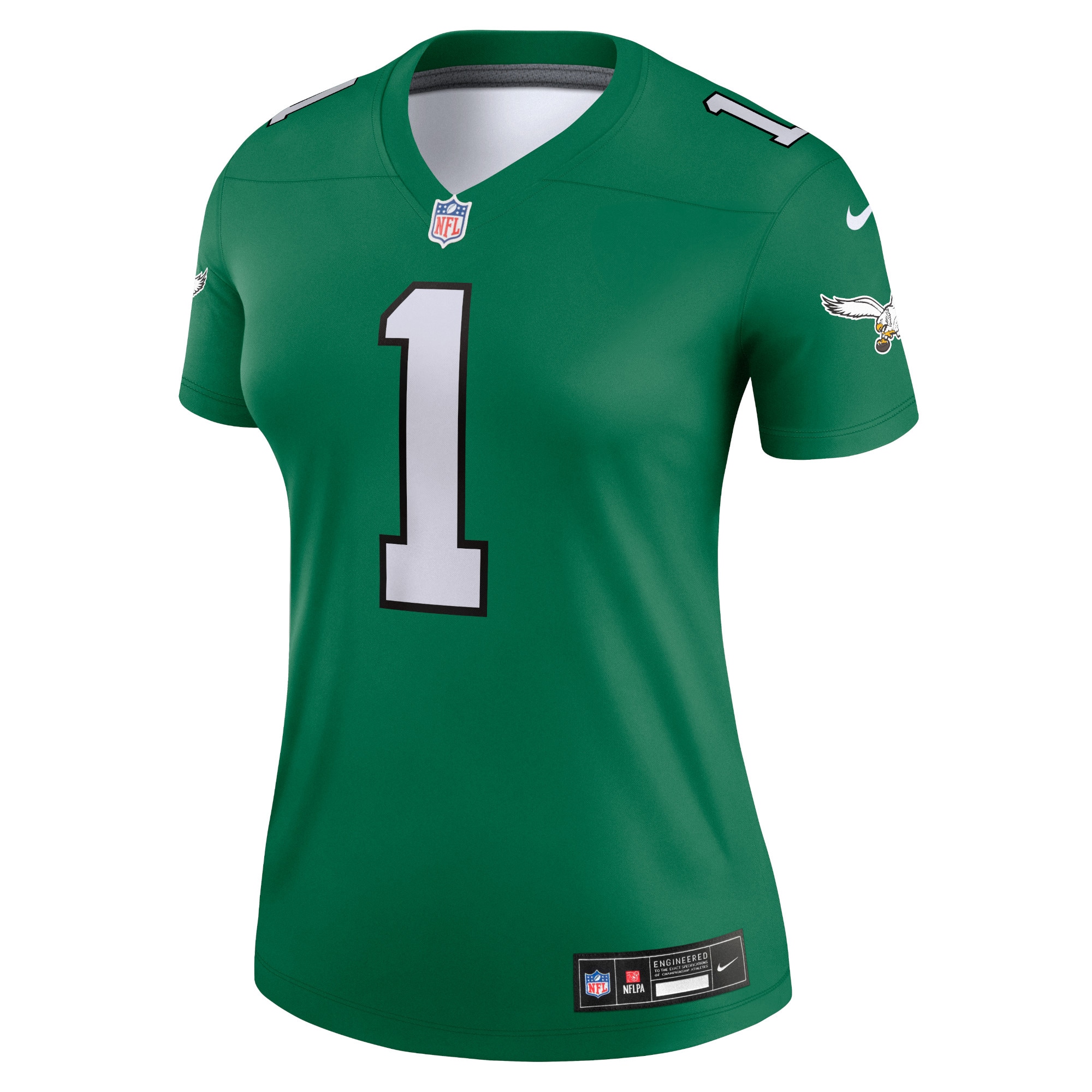 Philadelphia Eagles Jalen Hurts Kelly Green Alternate Legend Player Performance Top NFL Jersey Women's