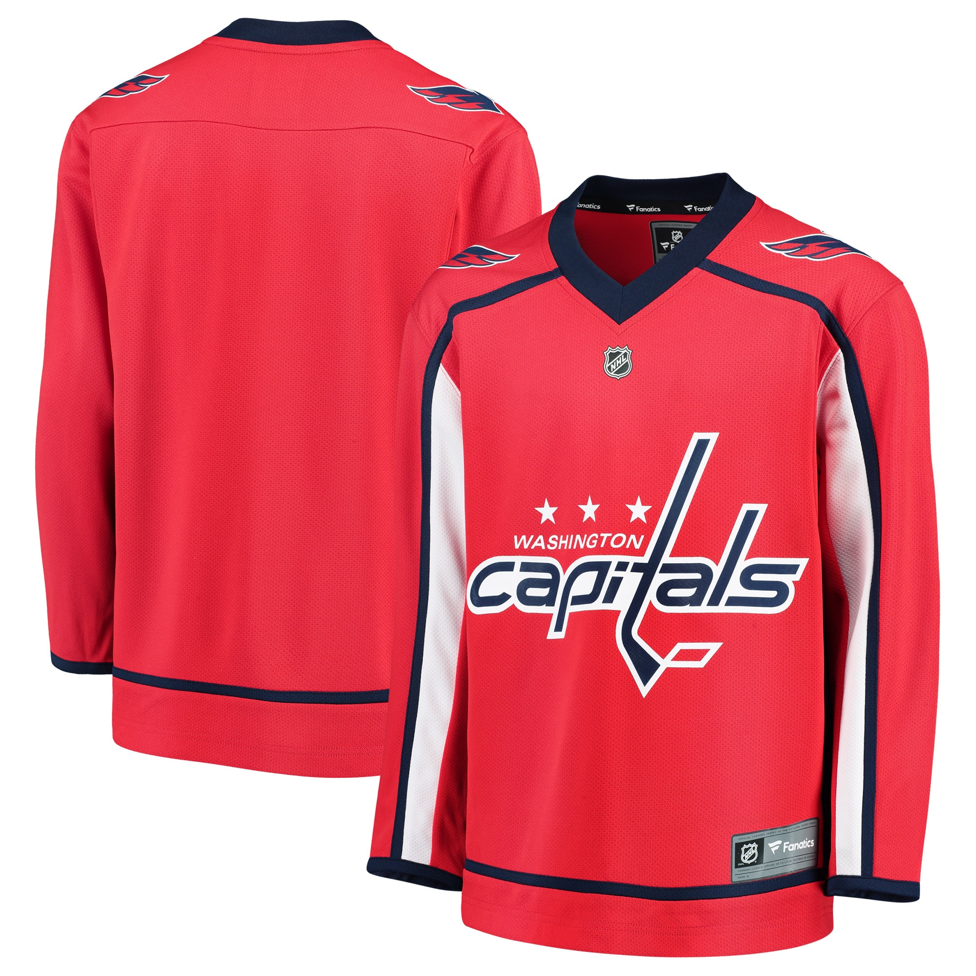 Washington Capitals Red Home Blank NHL Jersey Youth