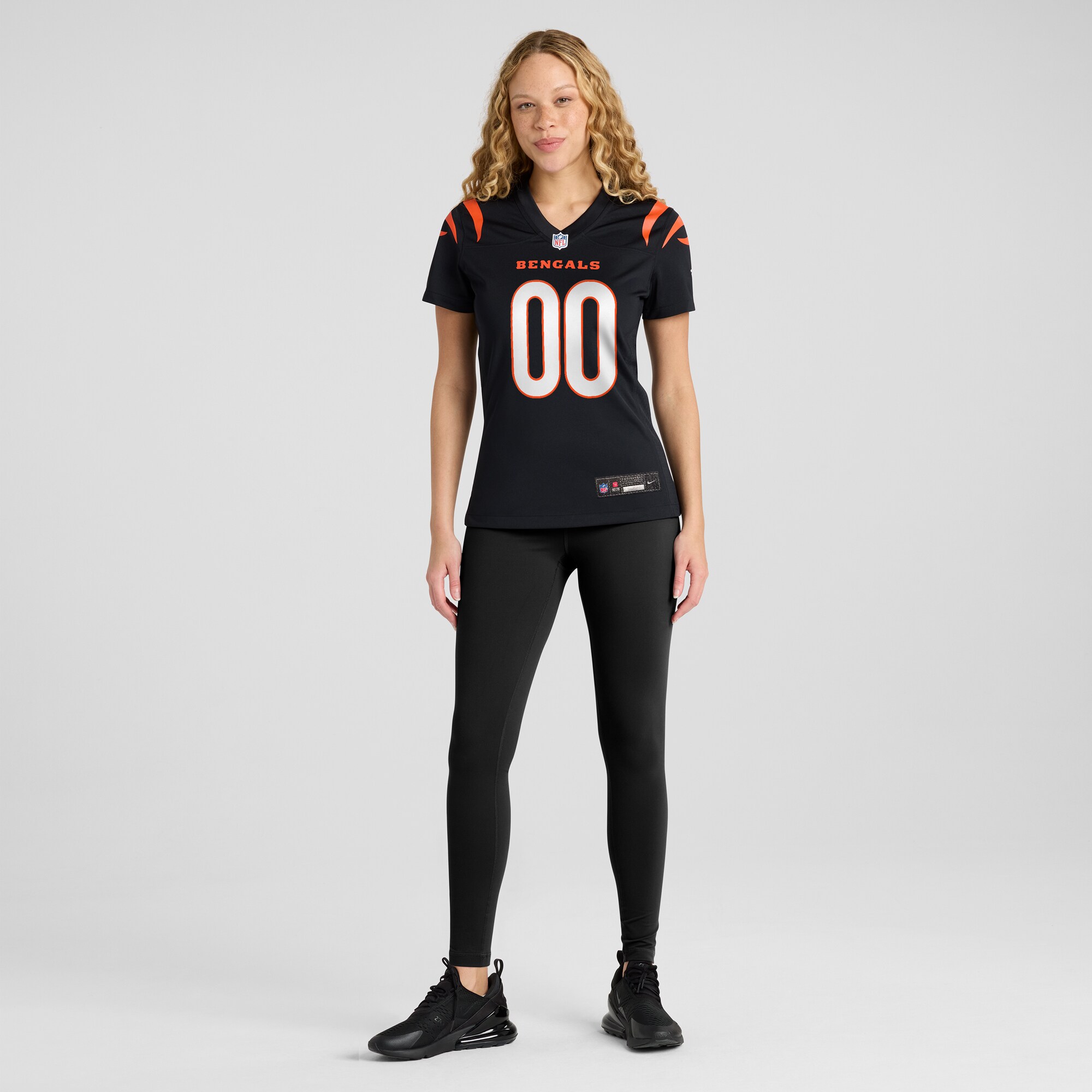 Cincinnati Bengals Black Game Custom NFL Jersey Women's