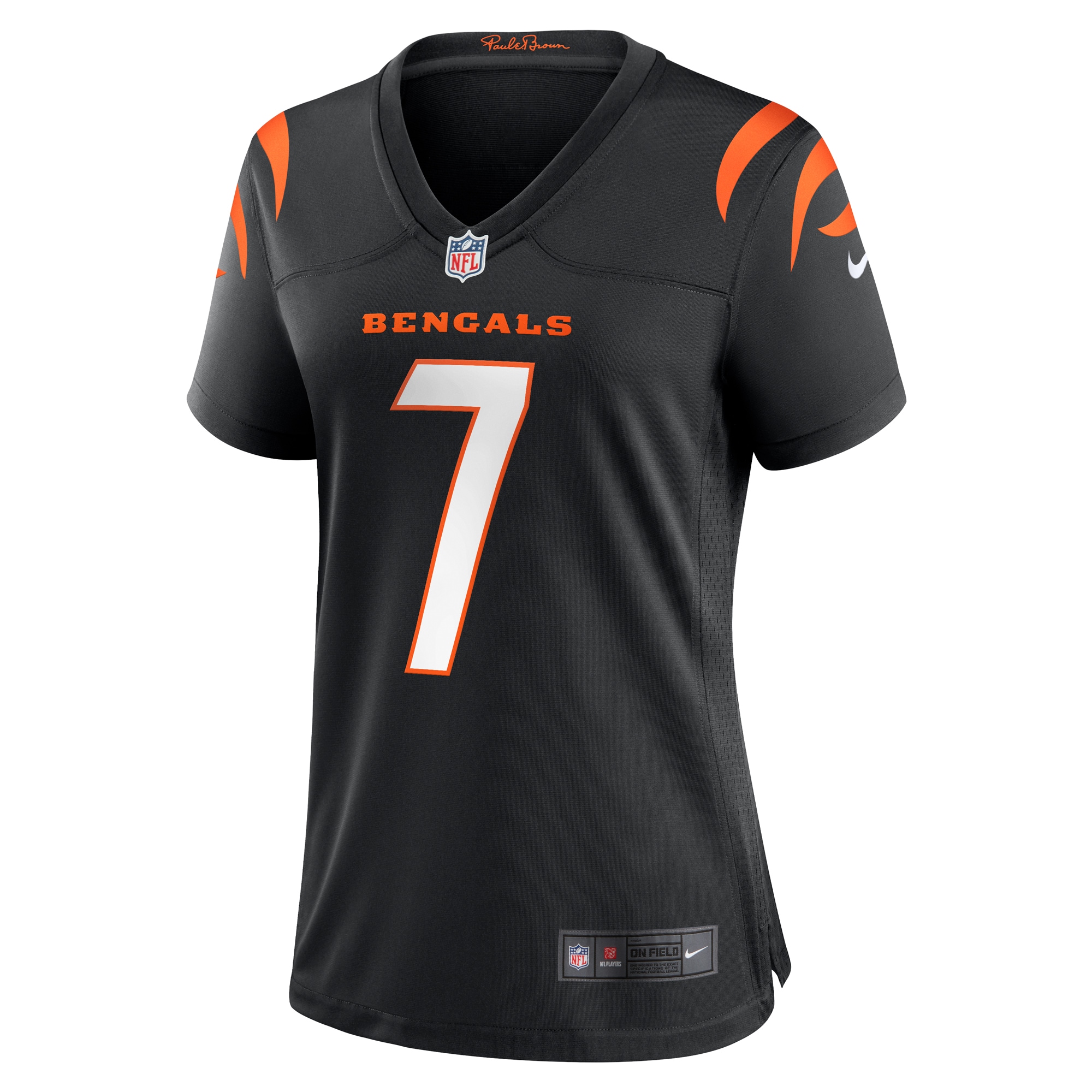 Cincinnati Bengals Will Grier Black Team Game NFL Jersey Women's
