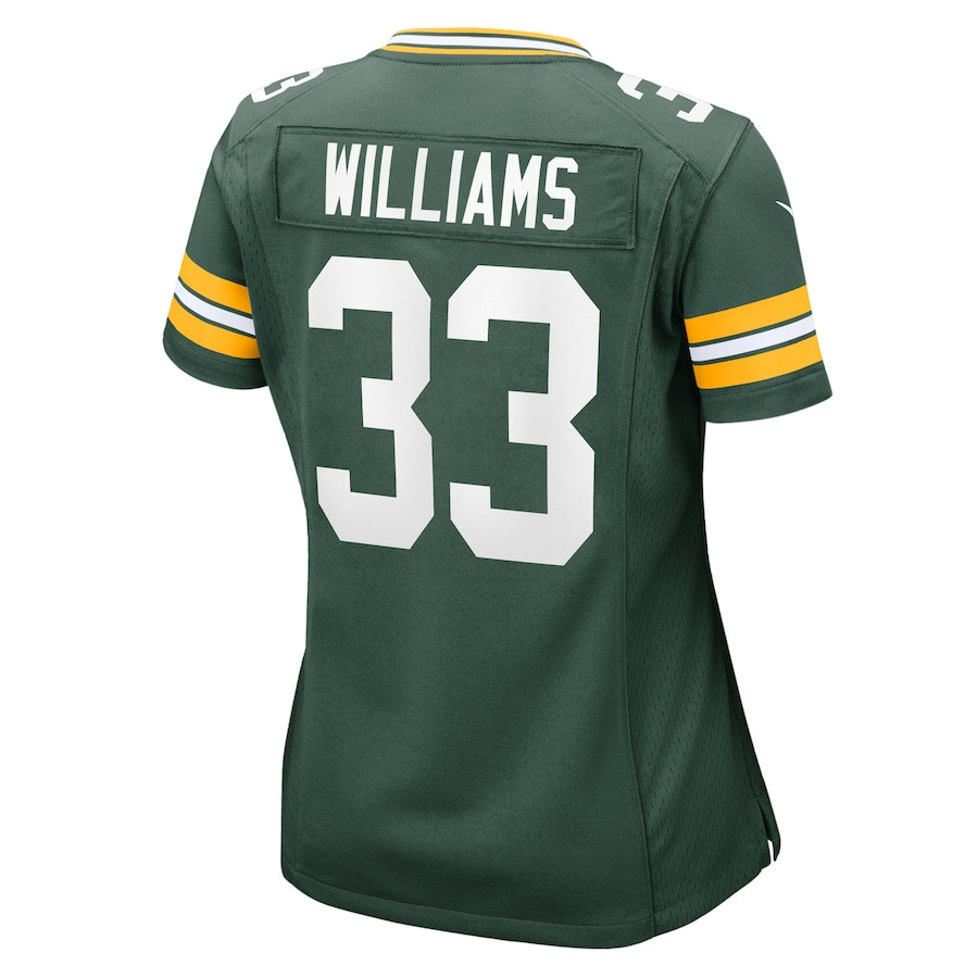 Evan Williams 33 Green Bay Packers Game Green NFL Jersey Women's