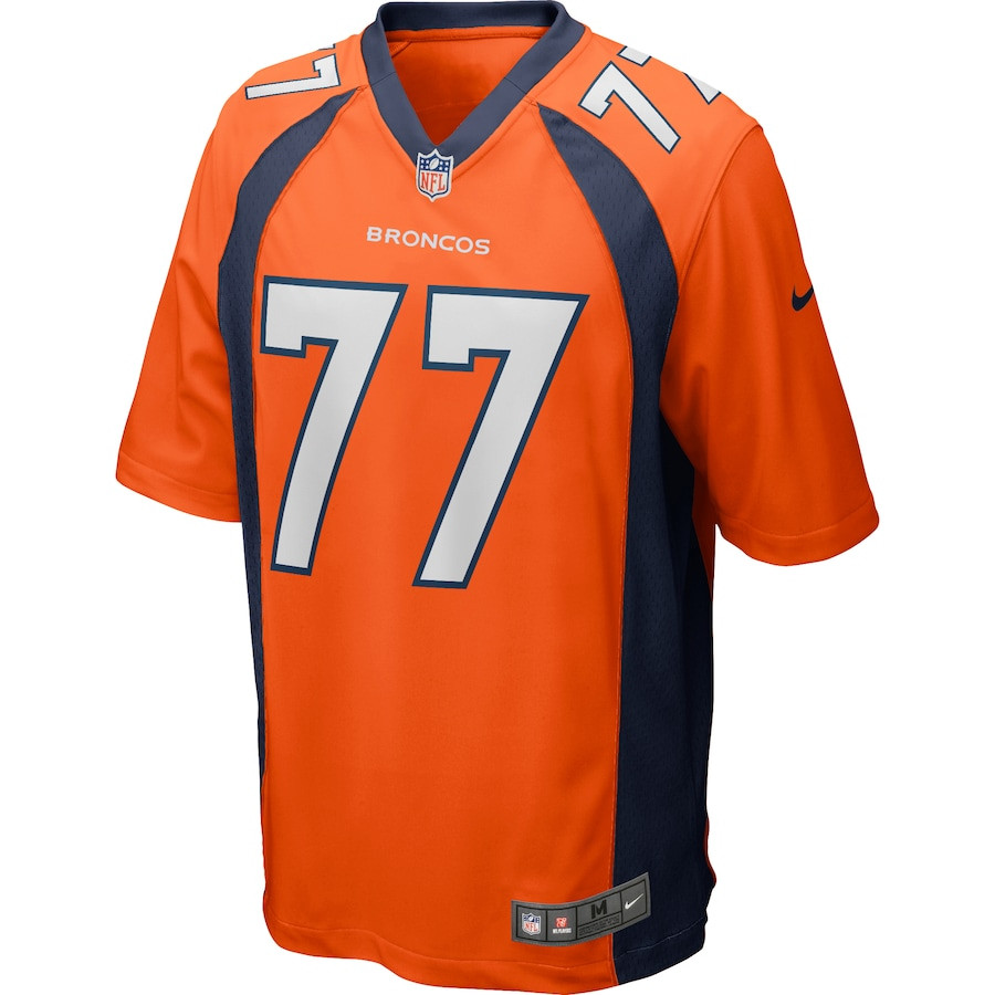 Lyle Alzado 77 Denver Broncos Game Retired Orange NFL Jersey Men's