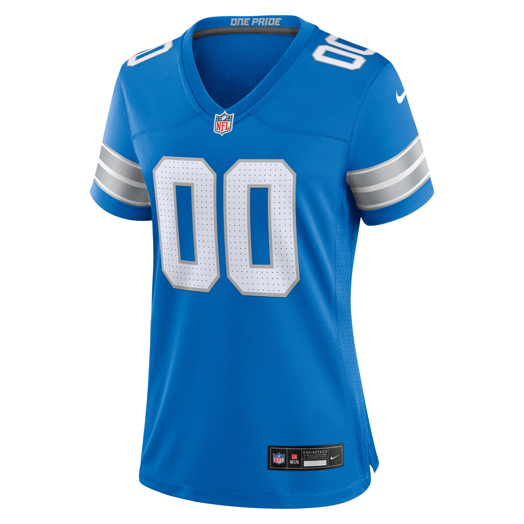 Detroit Lions Blue Custom Game NFL Jersey Women's