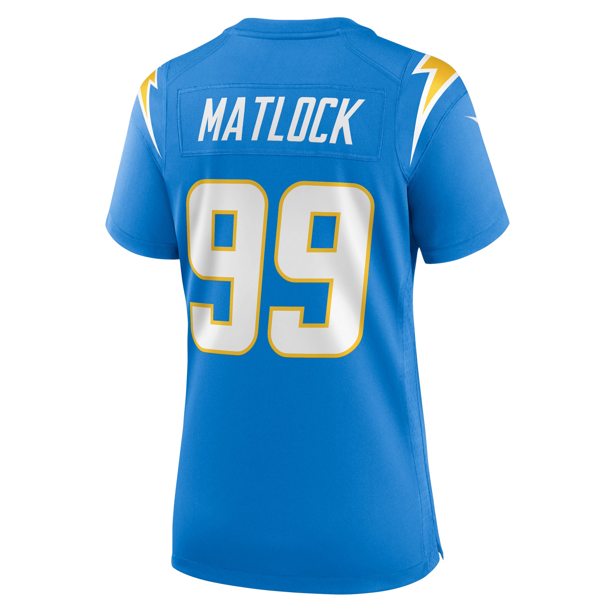 Los Angeles Chargers Scott Matlock Powder Blue Team Game NFL Jersey Women's