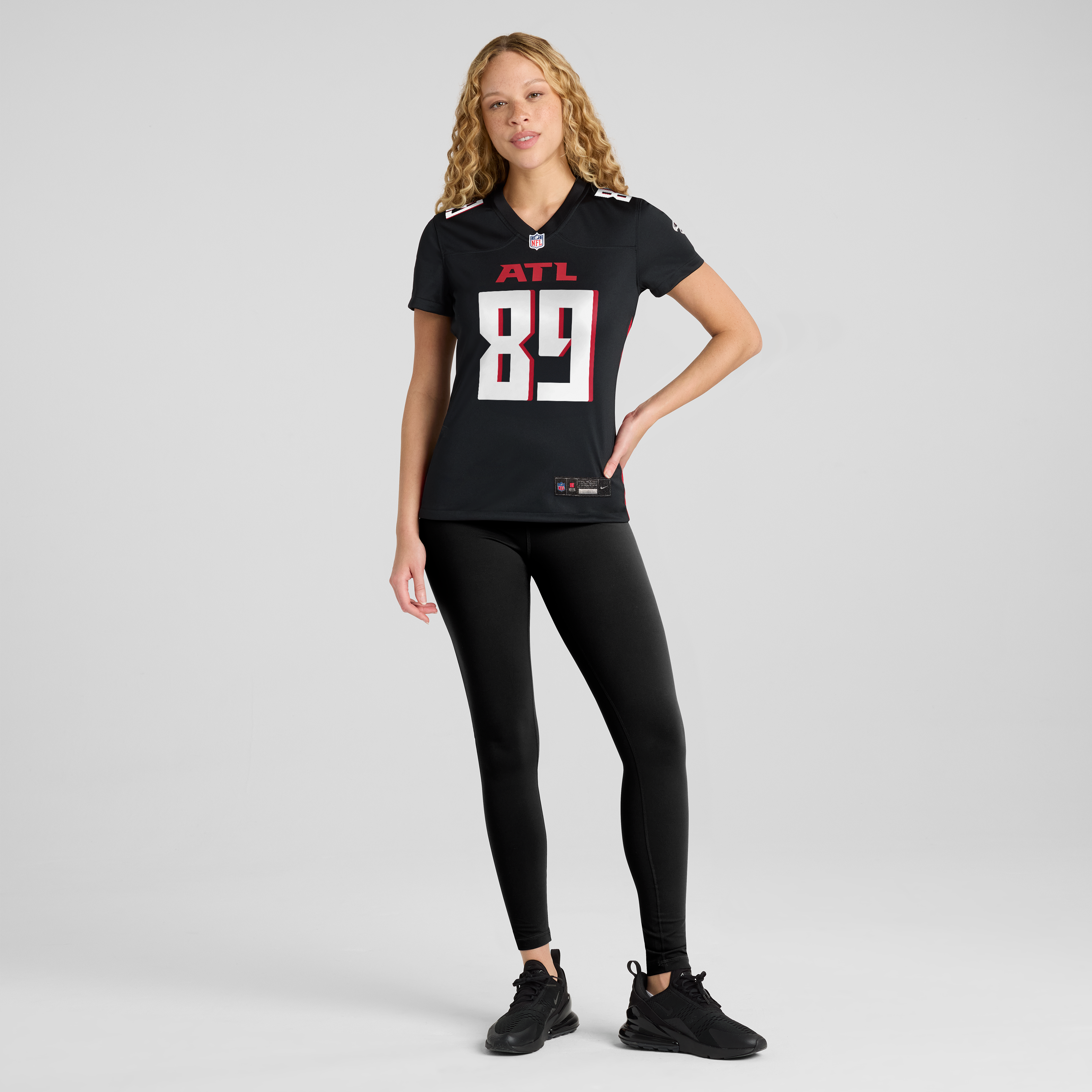 Atlanta Falcons Charlie Woerner Black Game NFL Jersey Women's