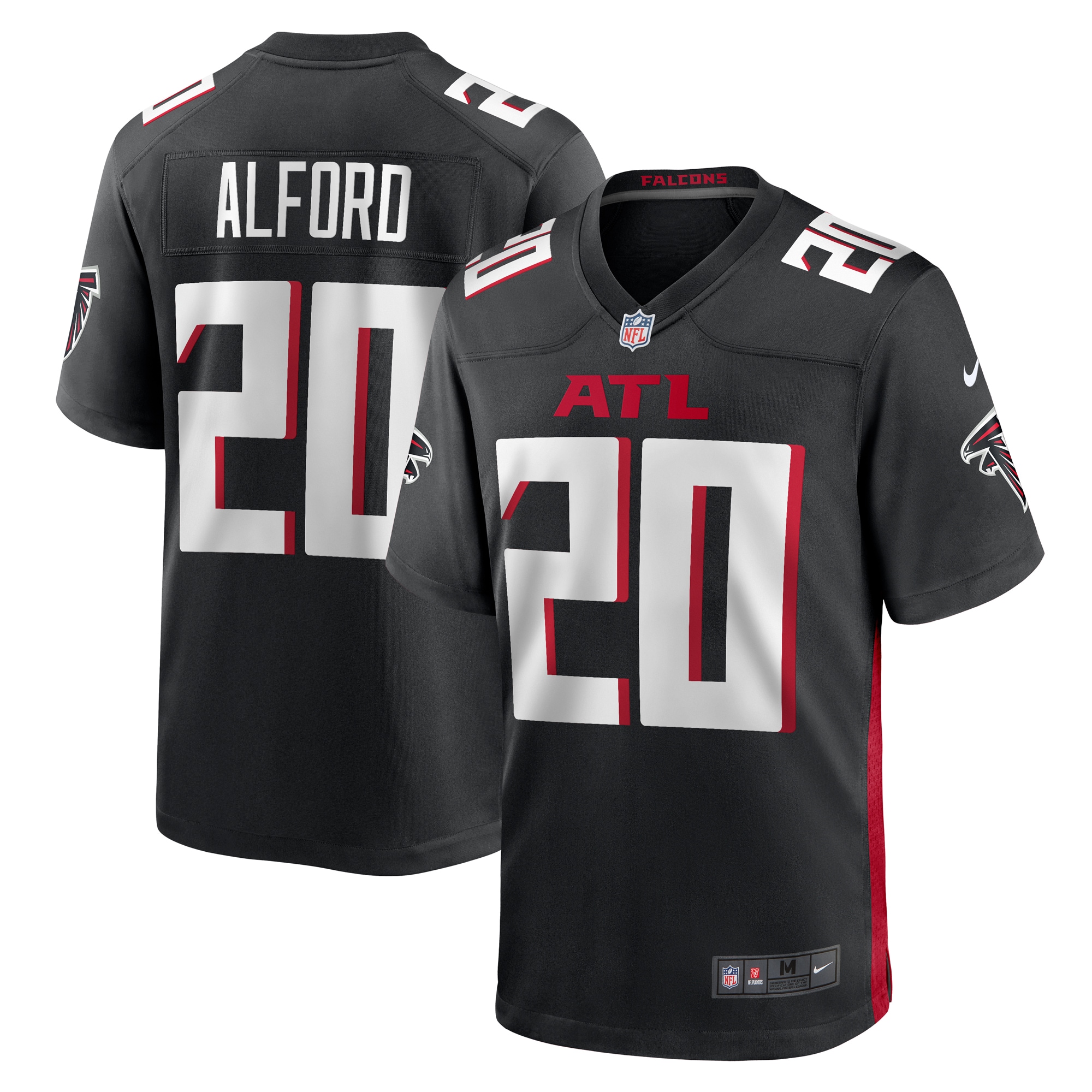 Atlanta Falcons Dee Alford Black Team Game NFL Jersey Men's