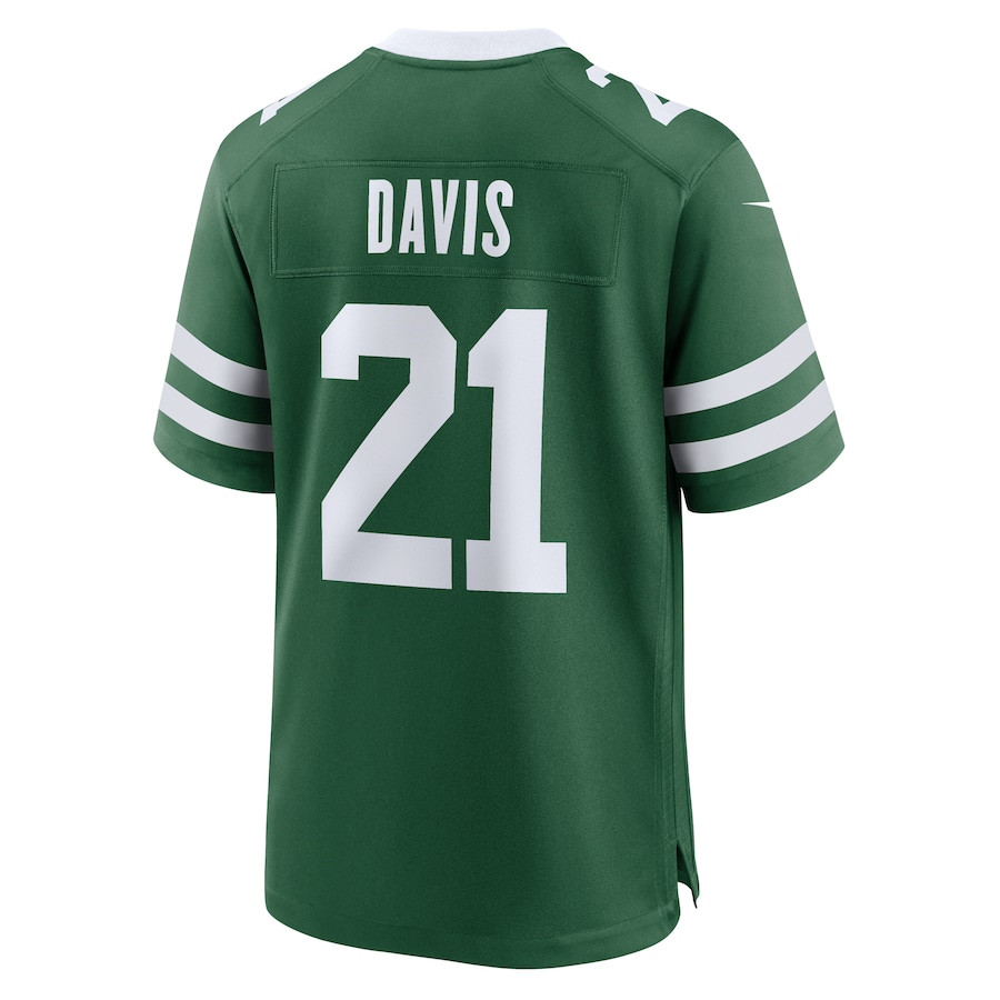 Ashtyn Davis 21 New York Jets Team Game Legacy Green NFL Jersey Men's