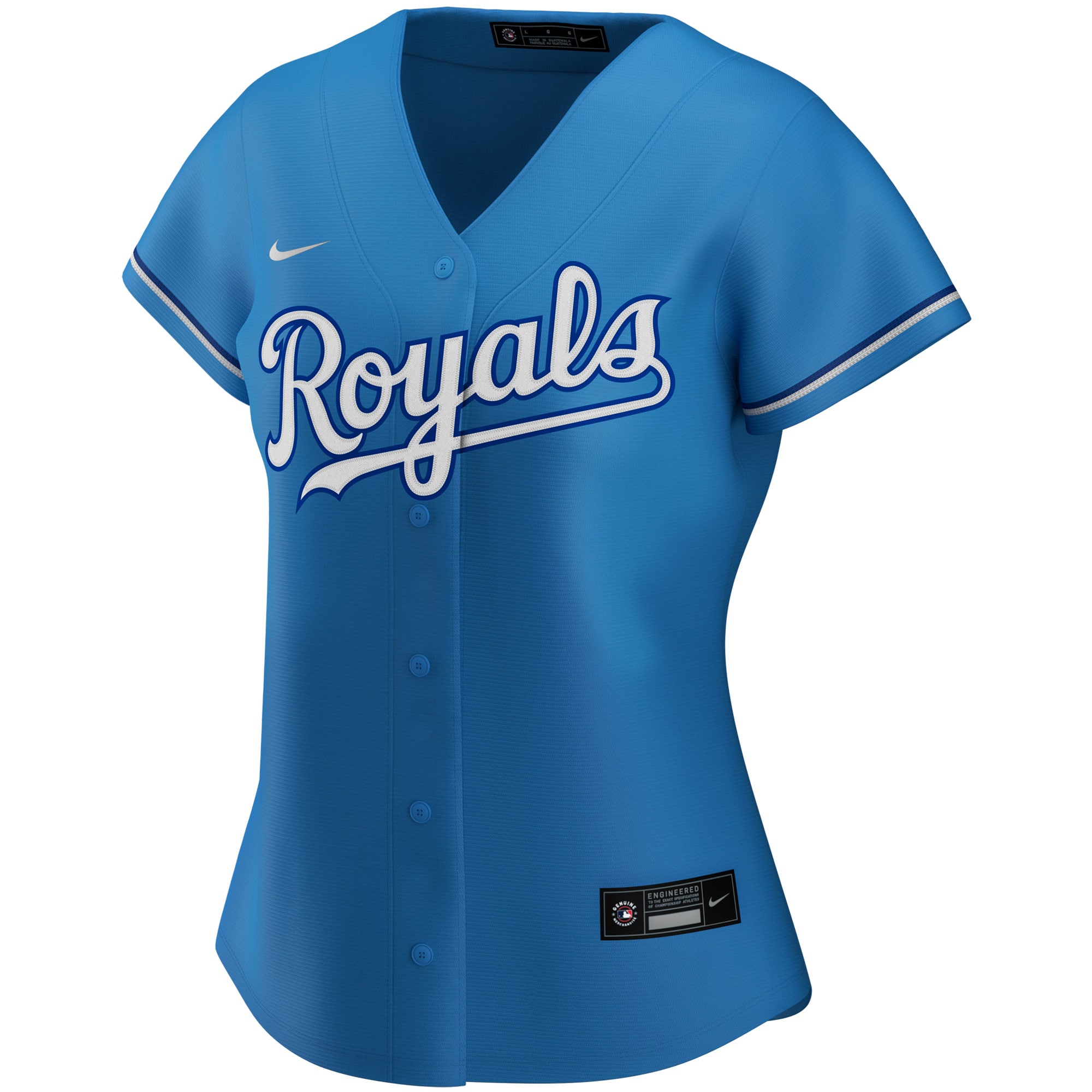 Kansas City Royals Light Blue Alternate Team MLB Jersey Women's