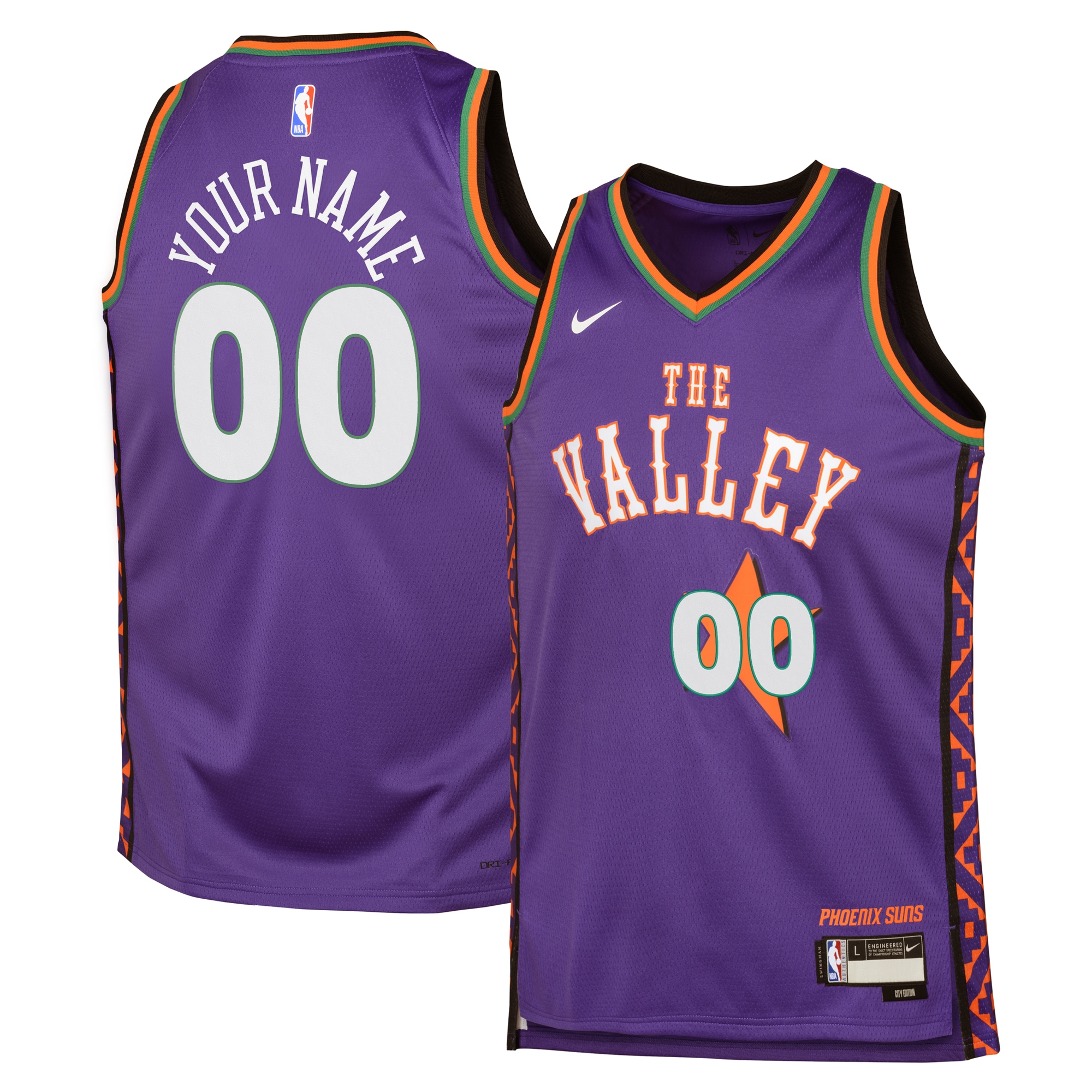 Phoenix Suns City Edition Swingman 2024 Custom NBA Jersey Youth
