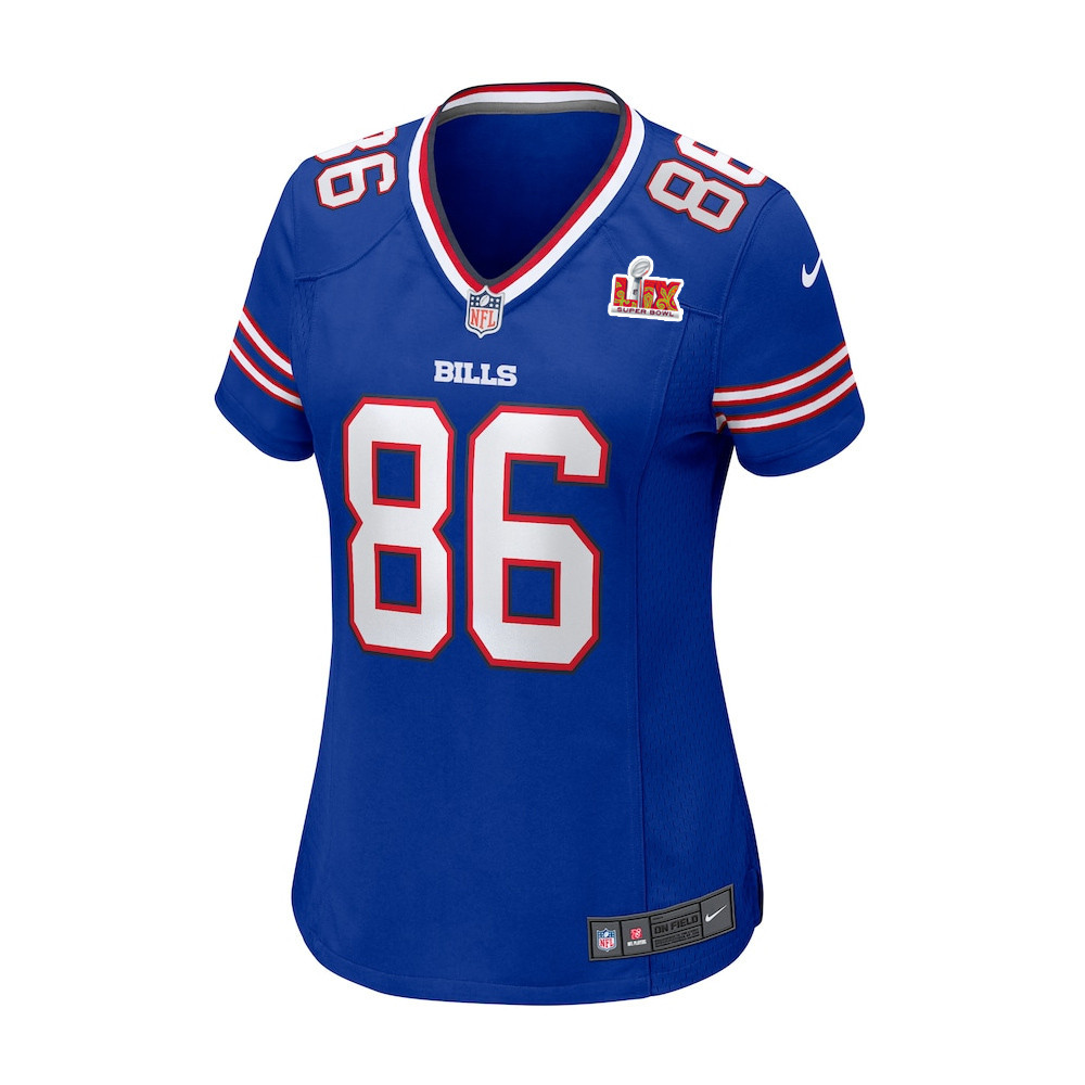 Dalton Kincaid #86 Buffalo Bills Super Bowl LIX Royal NFL Jersey Women's