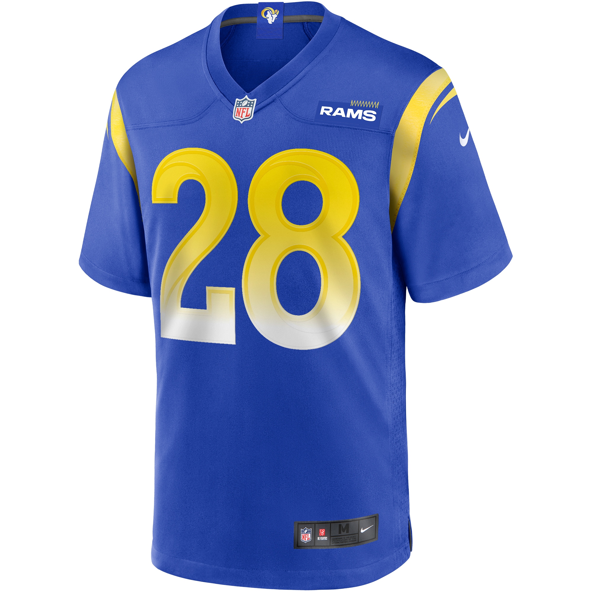 Los Angeles Rams Marshall Faulk Royal Game Retired Player NFL Jersey Men's