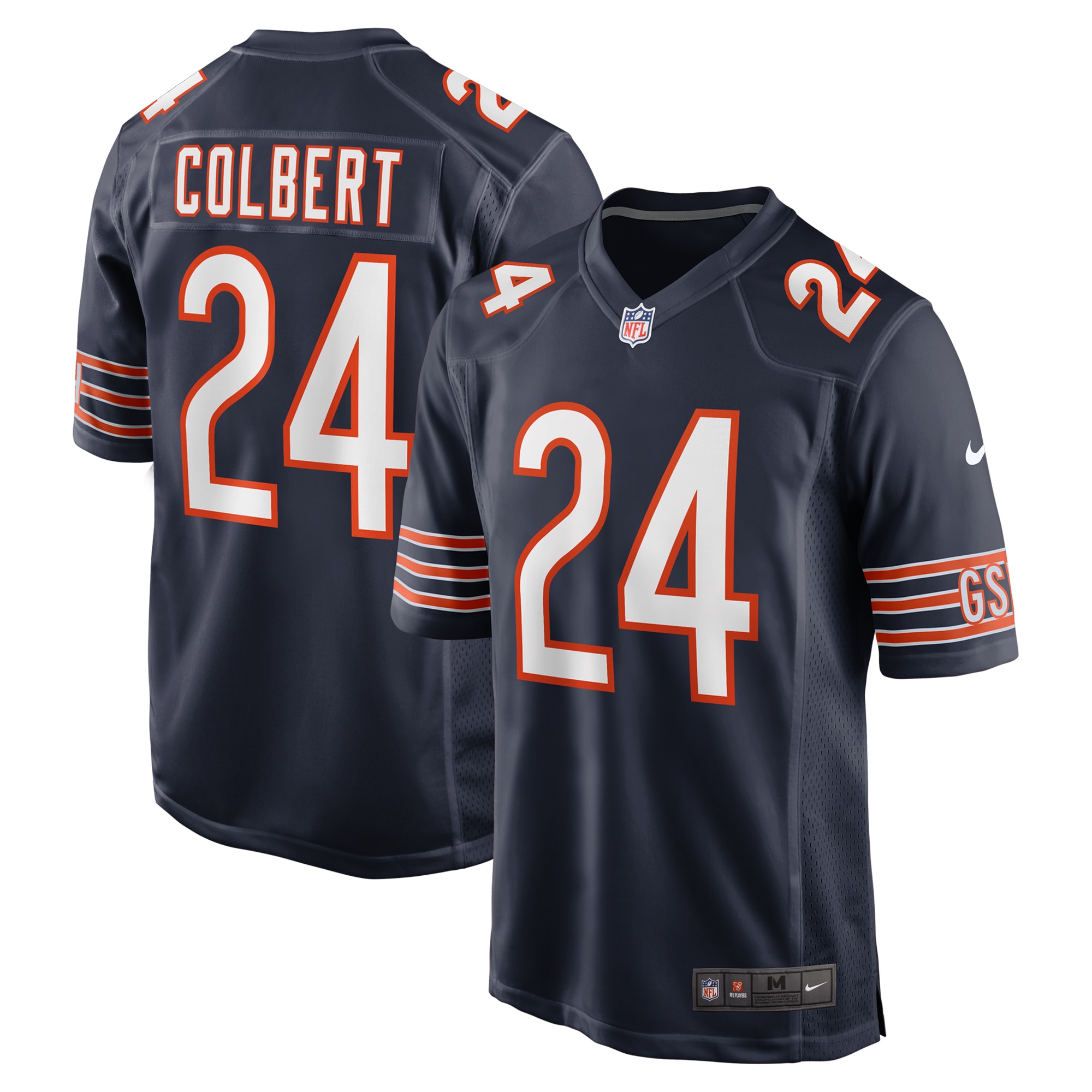 Chicago Bears Adrian Colbert Navy Team Game NFL Jersey Men's