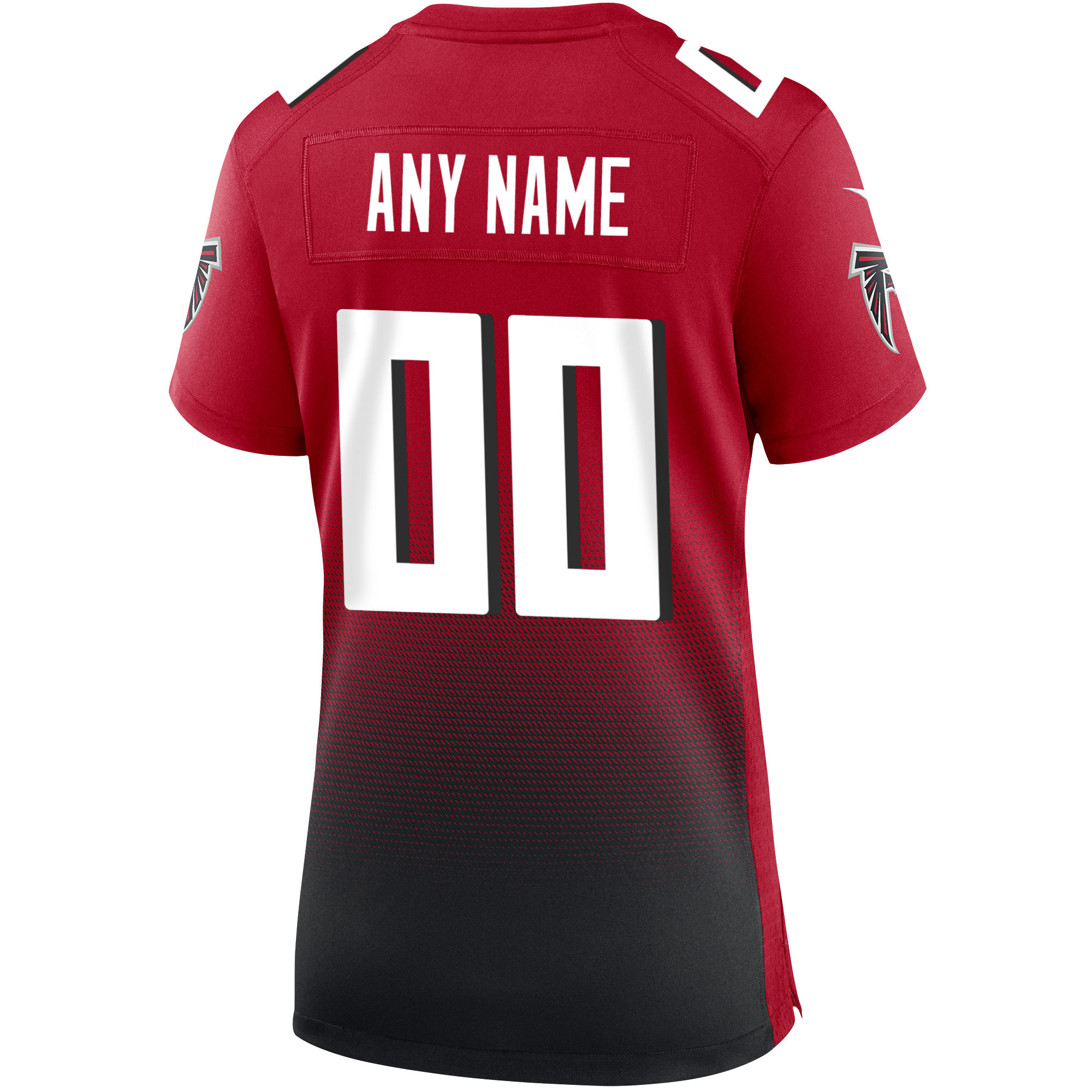 Atlanta Falcons Red Alternate Custom Game NFL Jersey Women's