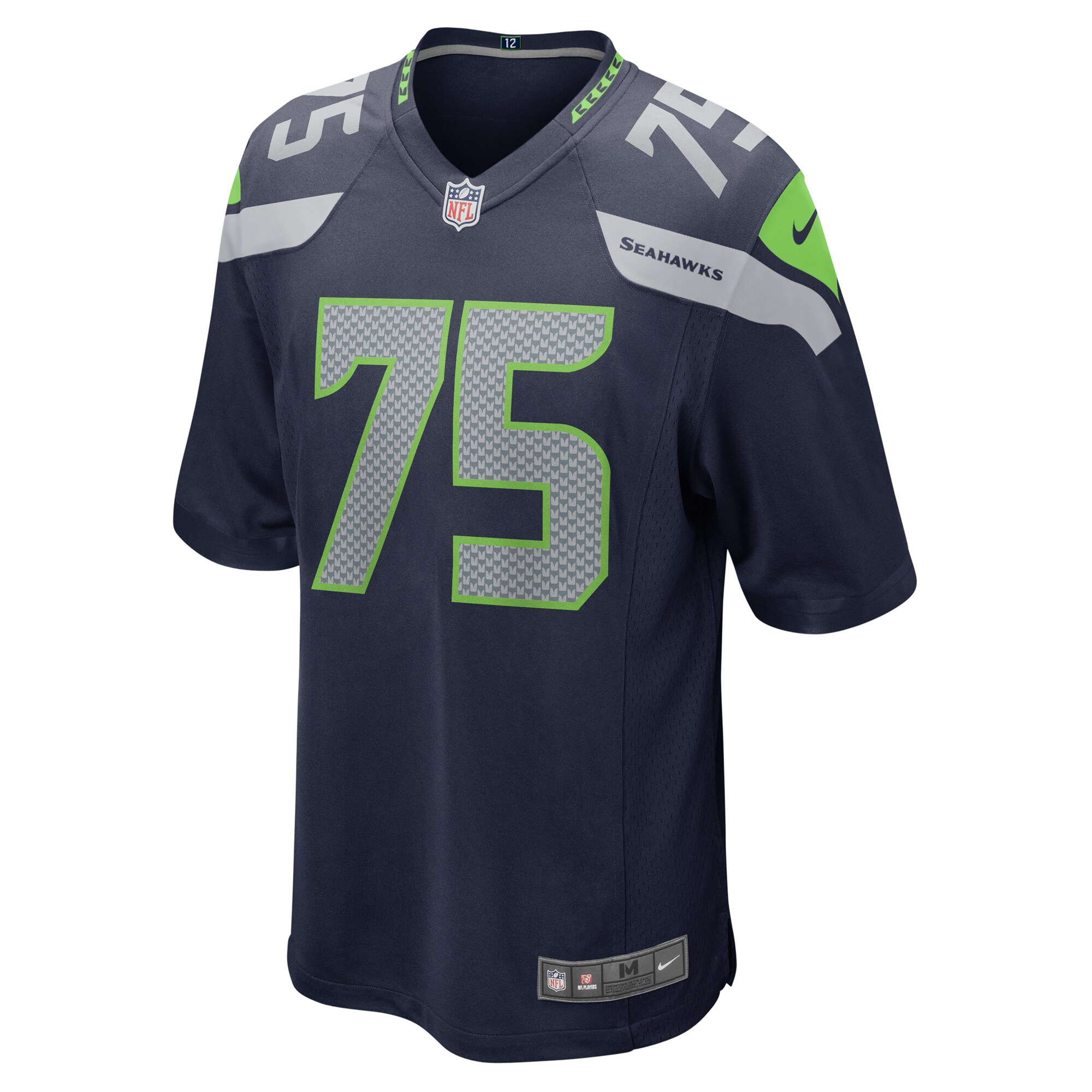 Seattle Seahawks Anthony Bradford College Navy Team Game NFL Jersey Men's