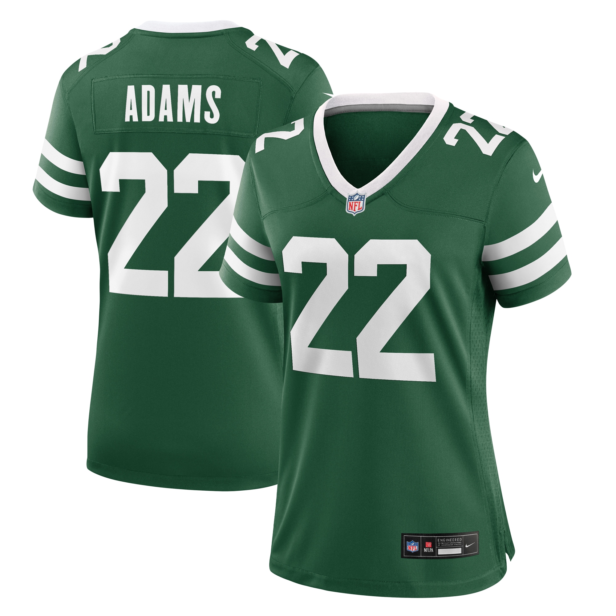 New York Jets Tony Adams Legacy Green Team Game NFL Jersey Women's