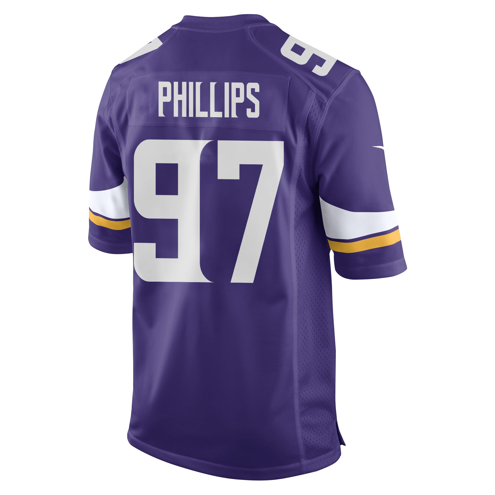 Harrison Phillips 97 Minnesota Vikings Super Bowl LIX New Orleans Patch Game Purple NFL Jersey Men's