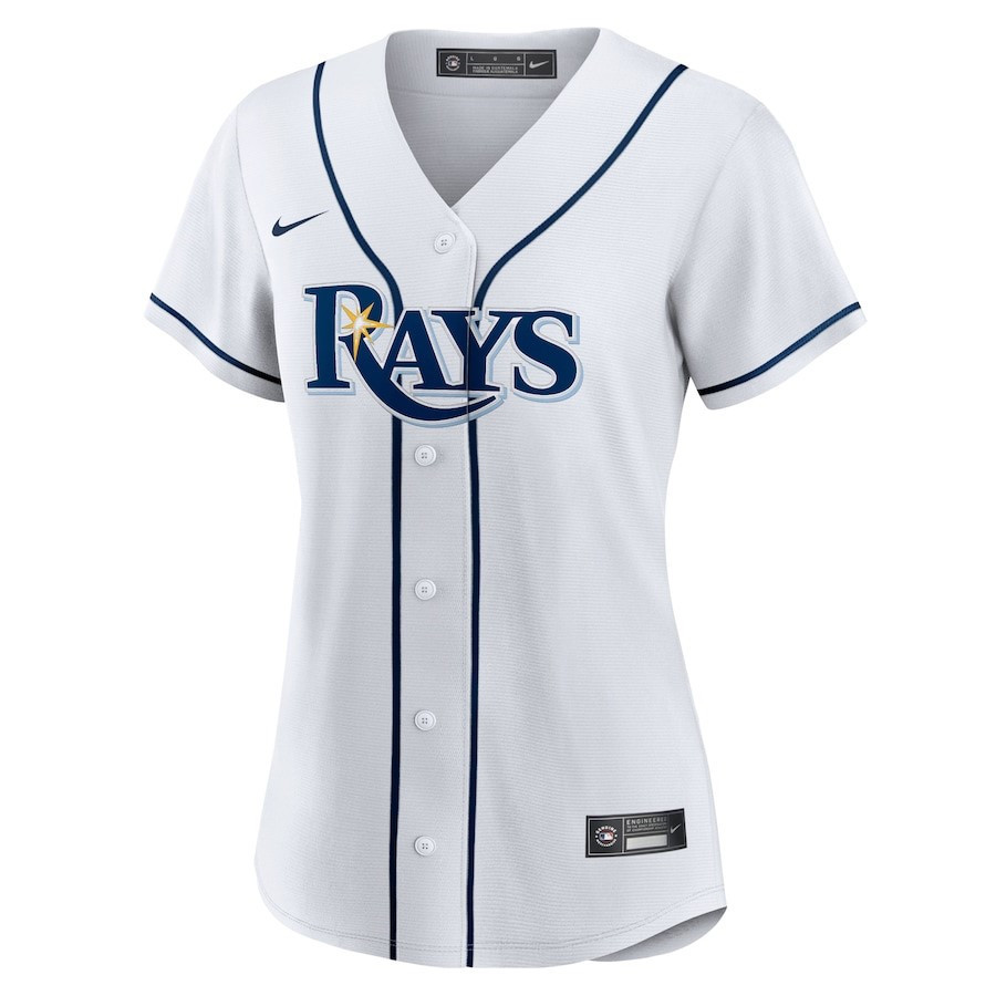 Tampa Bay Rays Home Blank White MLB Jersey Women's
