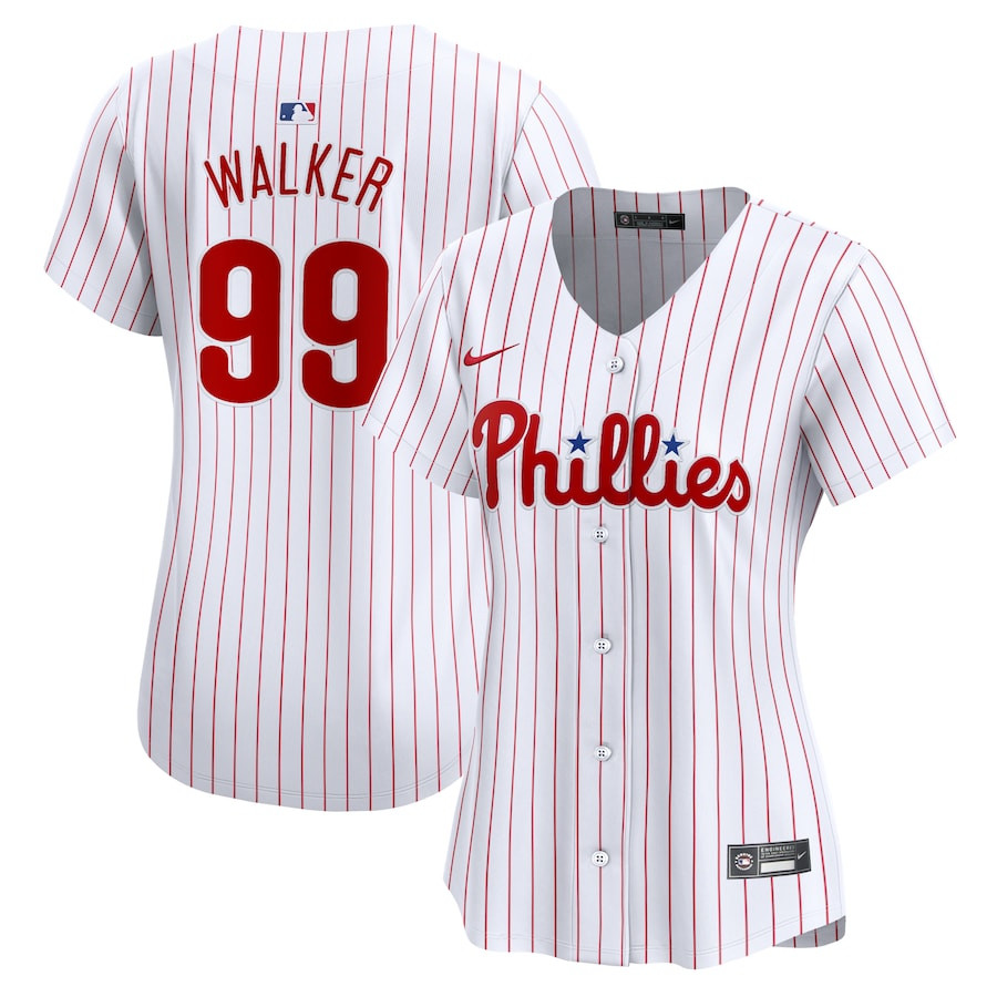 Taijuan Walker 99 Philadelphia Phillies Home Limited Player White MLB Jersey Women's