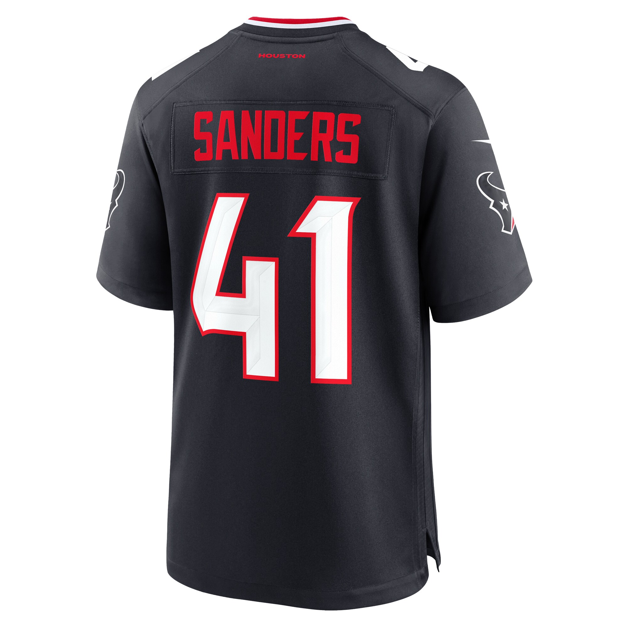 Houston Texans Myjai Sanders Navy Team Game NFL Jersey Men's