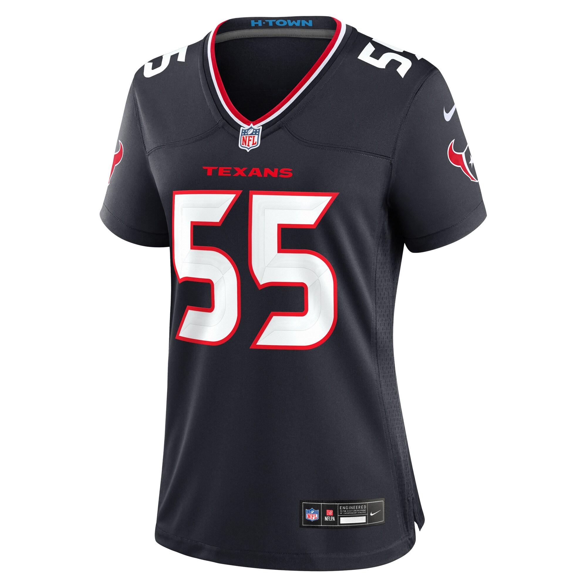 Houston Texans Danielle Hunter Navy Team Game NFL Jersey Women's