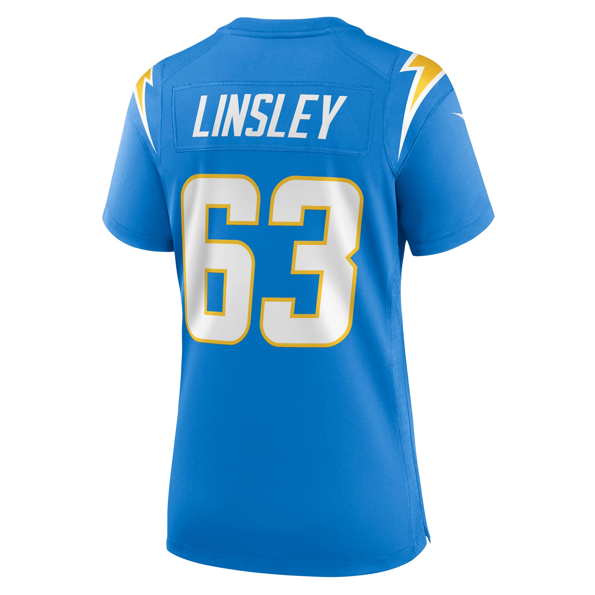 Los Angeles Chargers Corey Linsley Powder Blue Game Player NFL Jersey Women's
