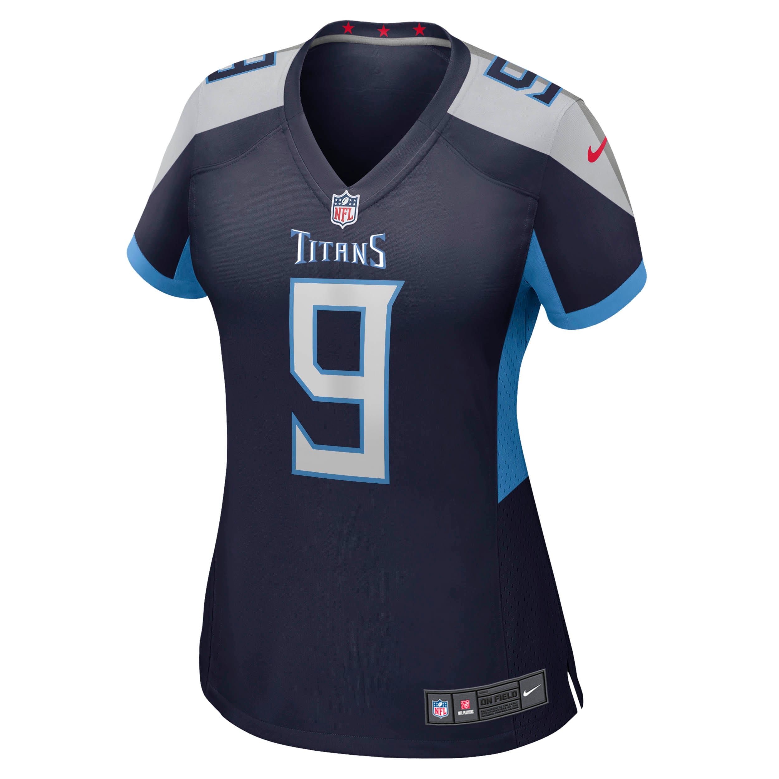 Tennessee Titans Steve McNair Navy Game Retired Player NFL Jersey Women's