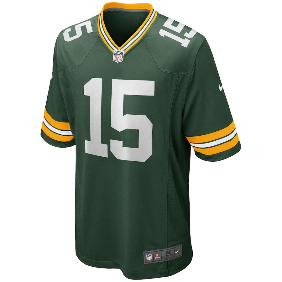 Bart Starr 15 Green Bay Packers Game Retired Green NFL Jersey Men's
