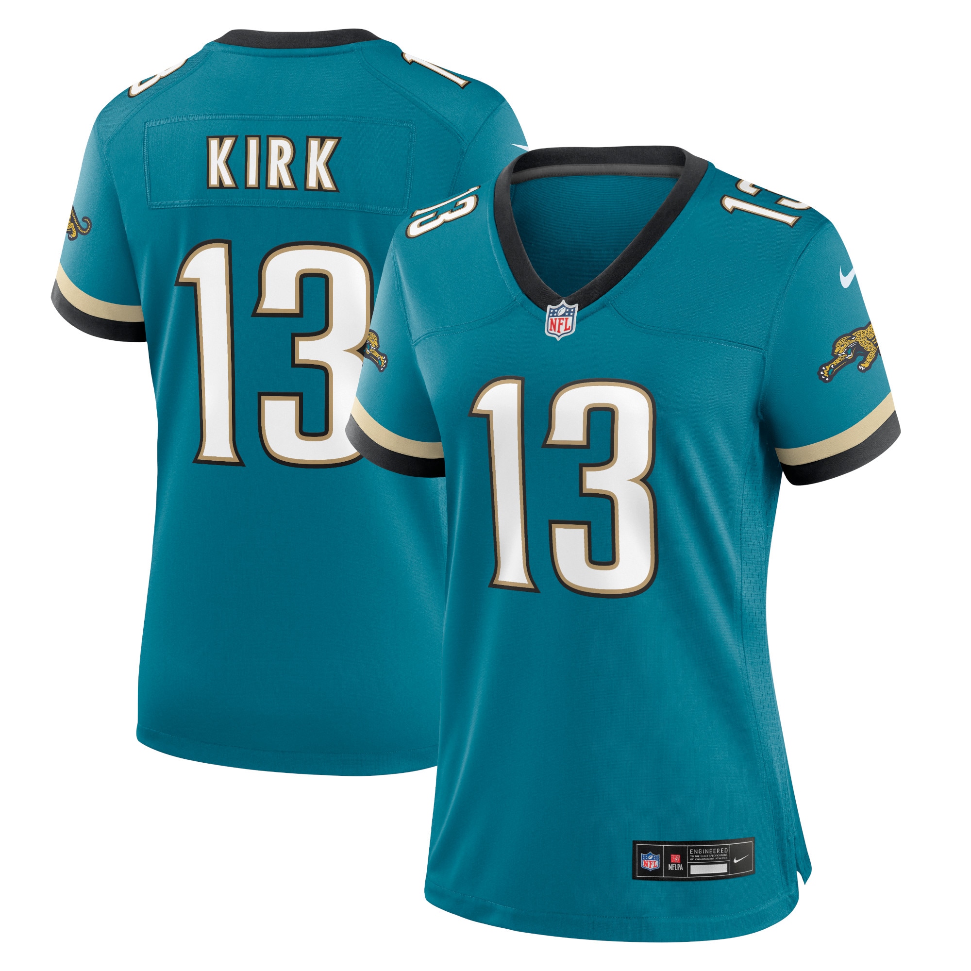 Jacksonville Jaguars Christian Kirk Teal Prowler Throwback Game NFL Jersey Women's