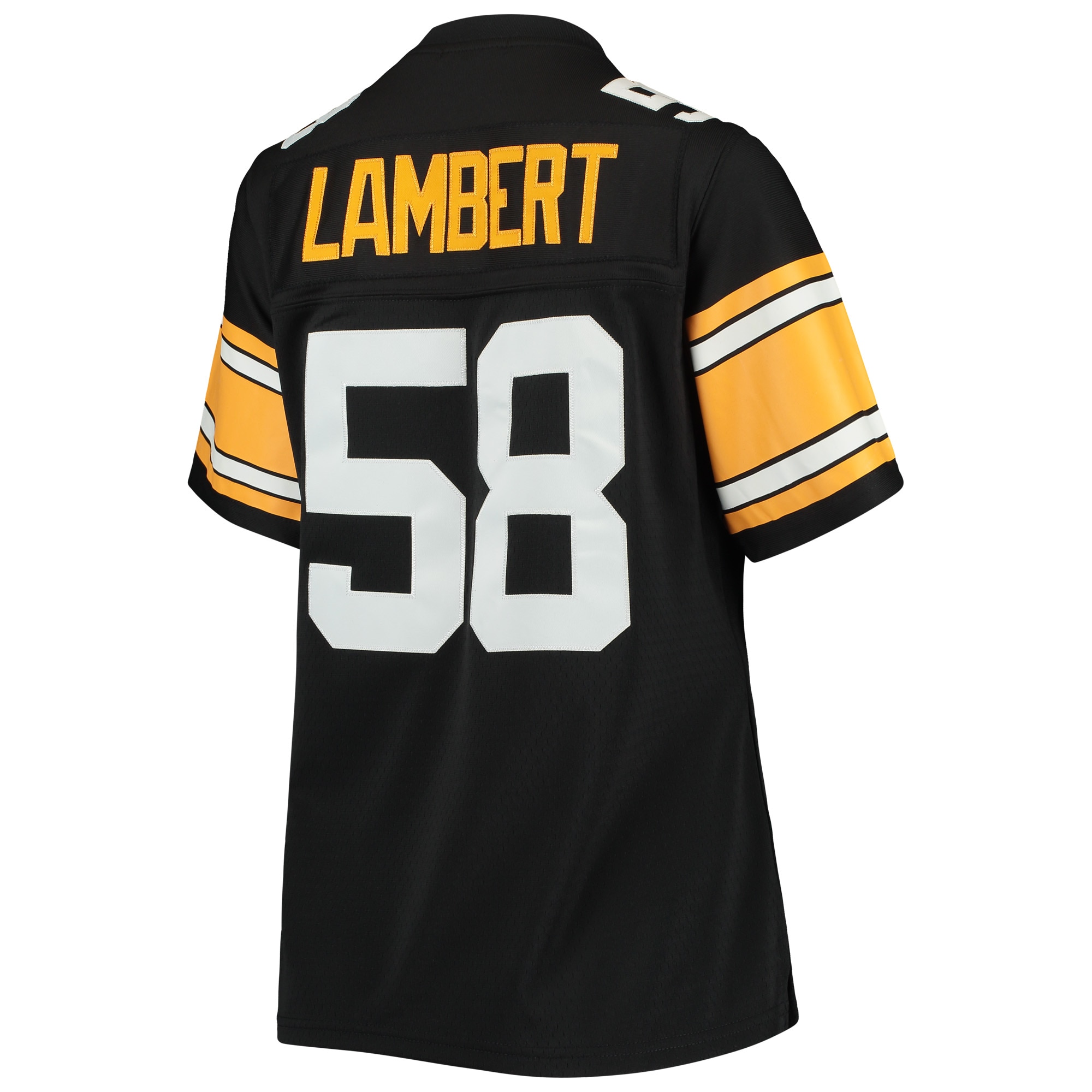 Pittsburgh Steelers Jack Lambert Mitchell Ness Black Legacy Player NFL Jersey Women's