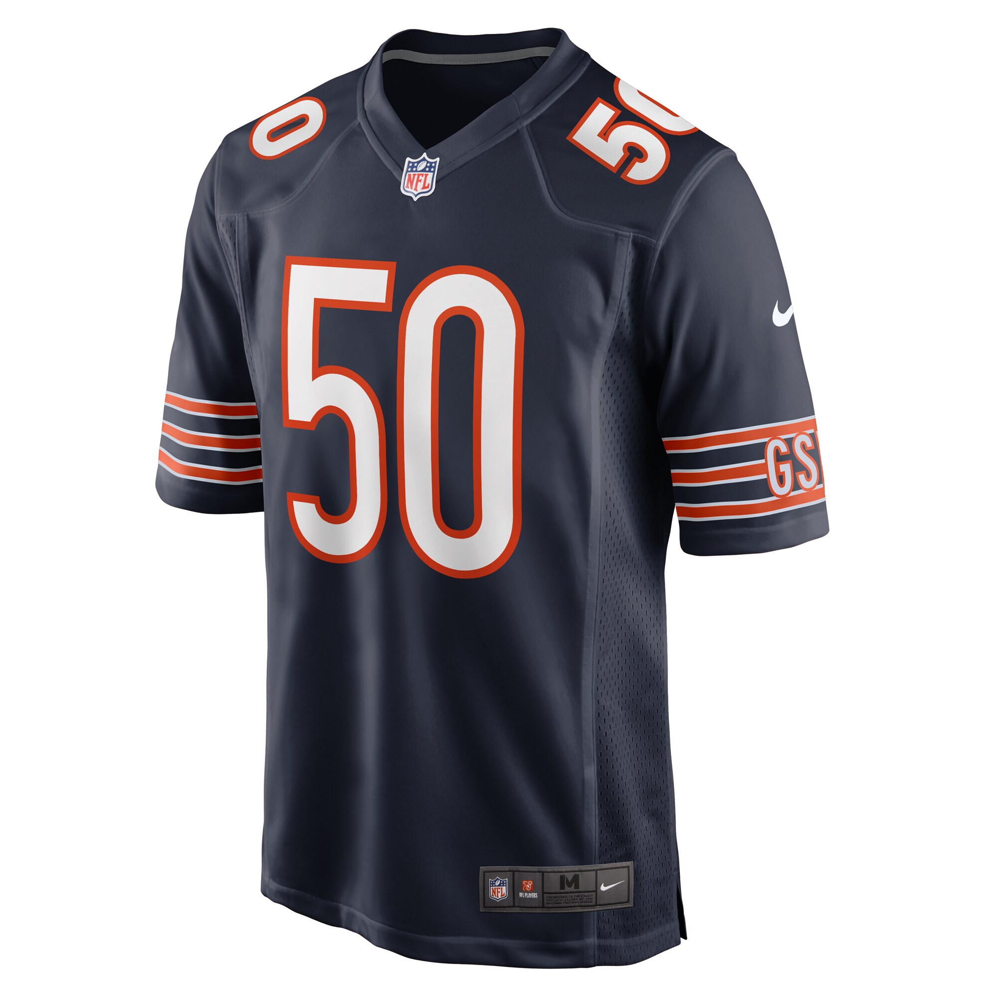 Chicago Bears Deslin Alexandre Navy Team Game NFL Jersey Men's