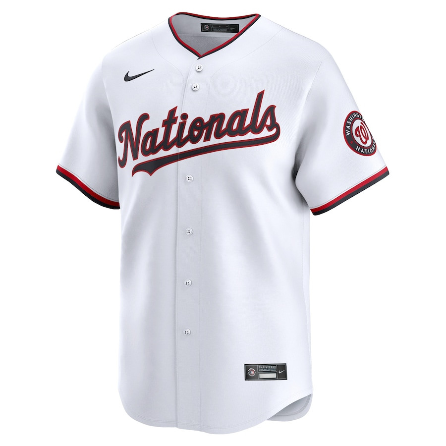 Washington Nationals Home Limited Custom White MLB Jersey Youth