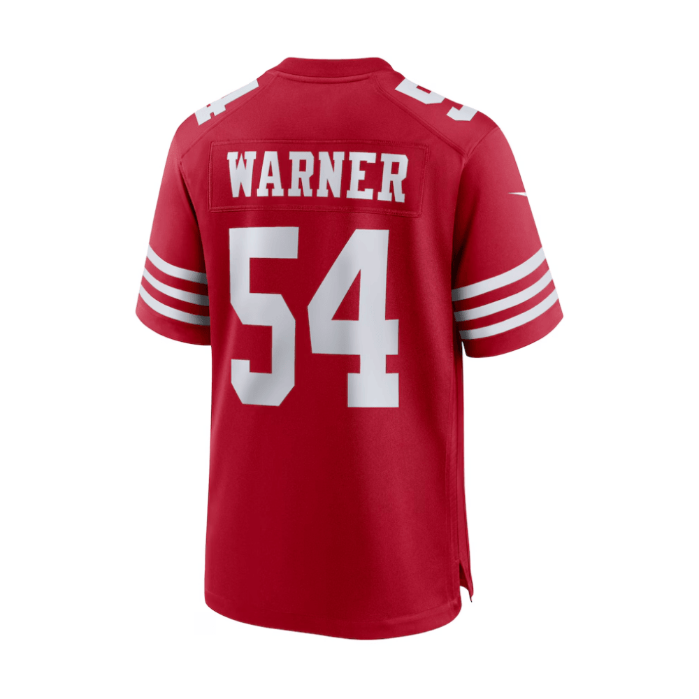 Fred Warner 54 San Francisco 49ers 2025 Pro Bowl Patch Game Scarlet NFL Jersey Men's