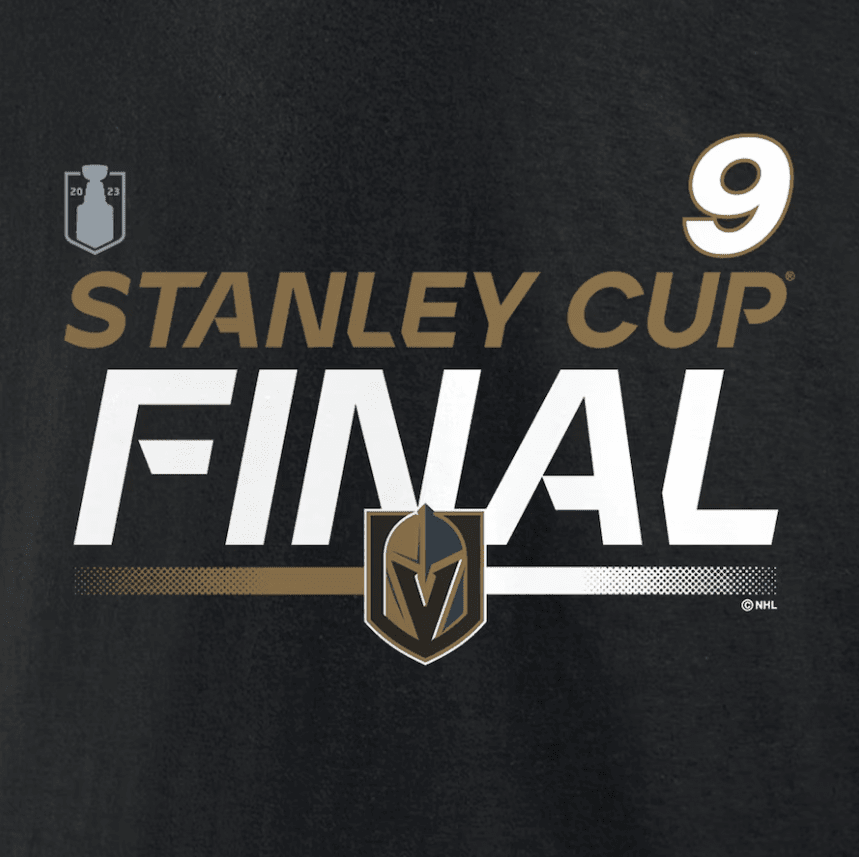 Jack Eichel 9 Vegas Golden Knights 2023 Stanley Cup Final T-Shirt Black NHL Jersey Men's