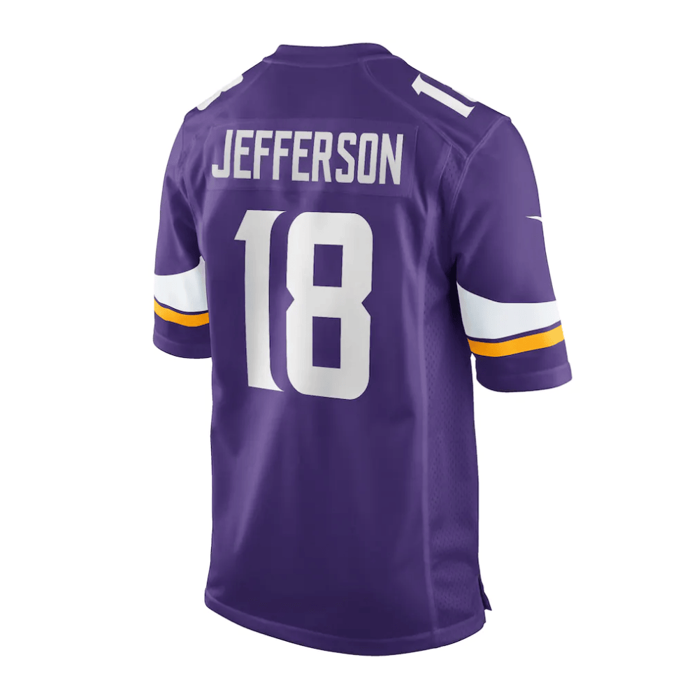 Justin Jefferson 18 Baltimore Ravens 2025 Pro Bowl Patch Game Purple NFL Jersey Men's