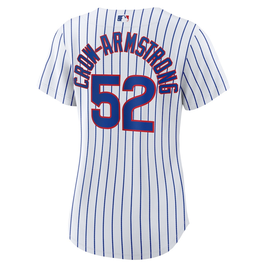 Pete Crow-Armstrong 52 Chicago Cubs Home White MLB Jersey Women's